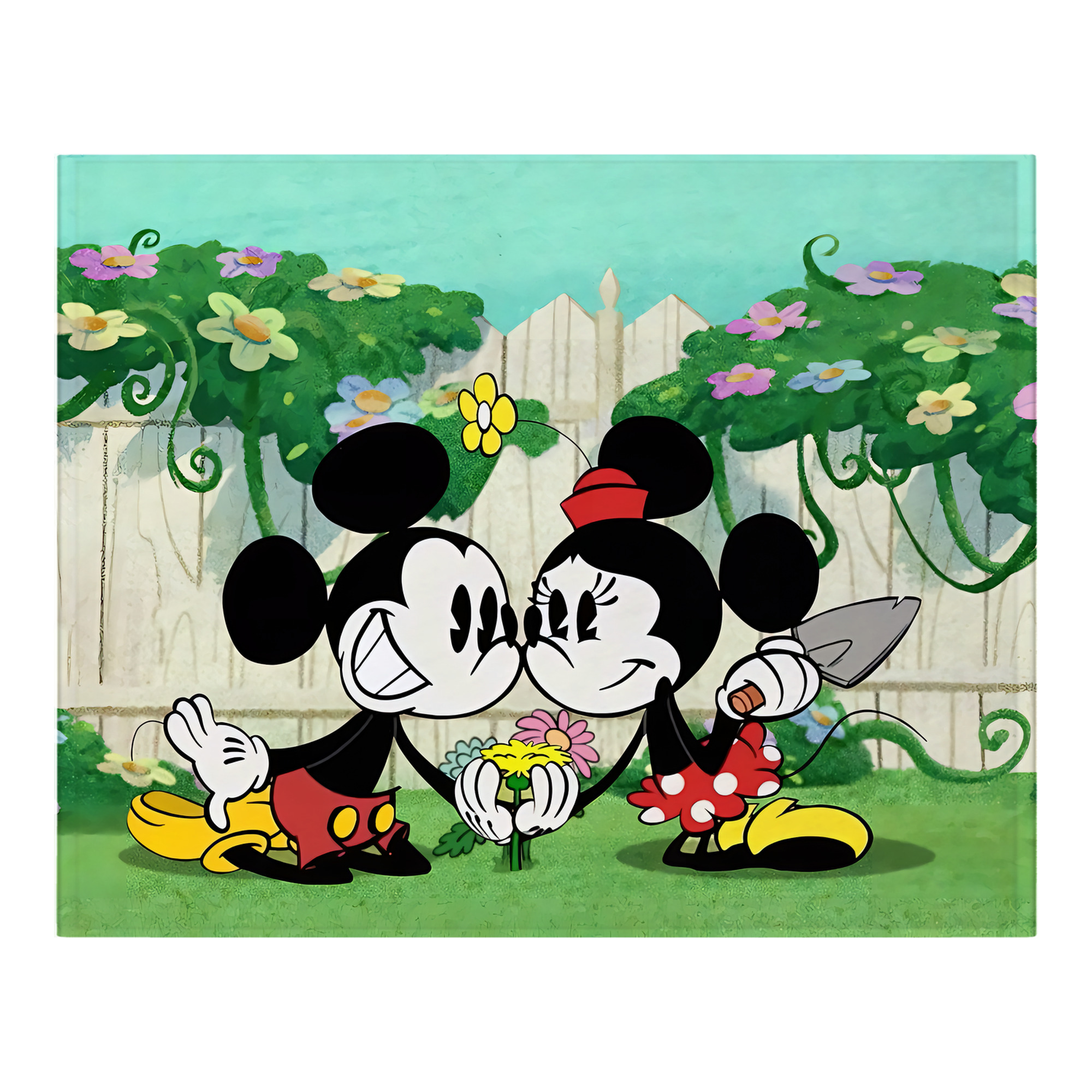 ミッキーマウス Mickey Mouse フランネルブランケット・多サイズ対応（横型）