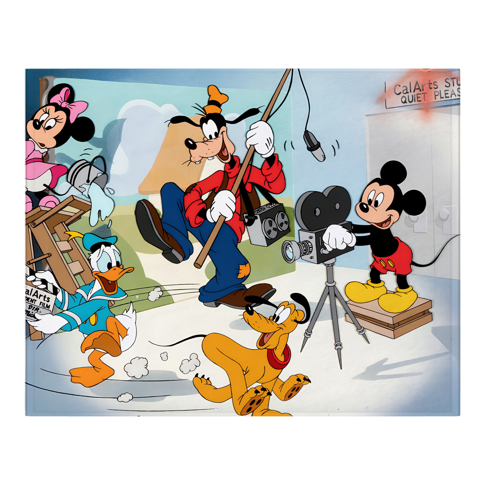 ミッキーマウス Mickey Mouse フランネルブランケット・多サイズ対応（横型）