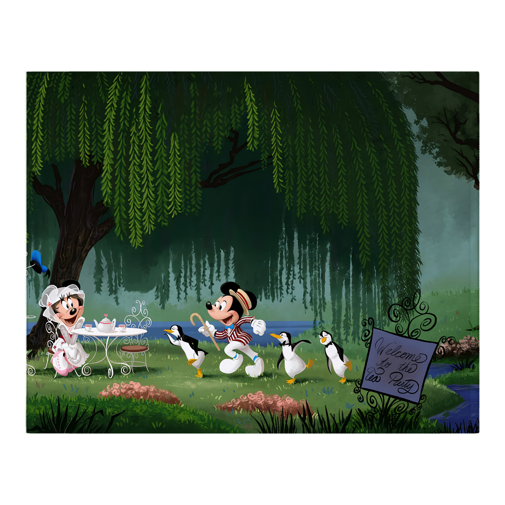 ミッキーマウス Mickey Mouse フランネルブランケット・多サイズ対応（横型）