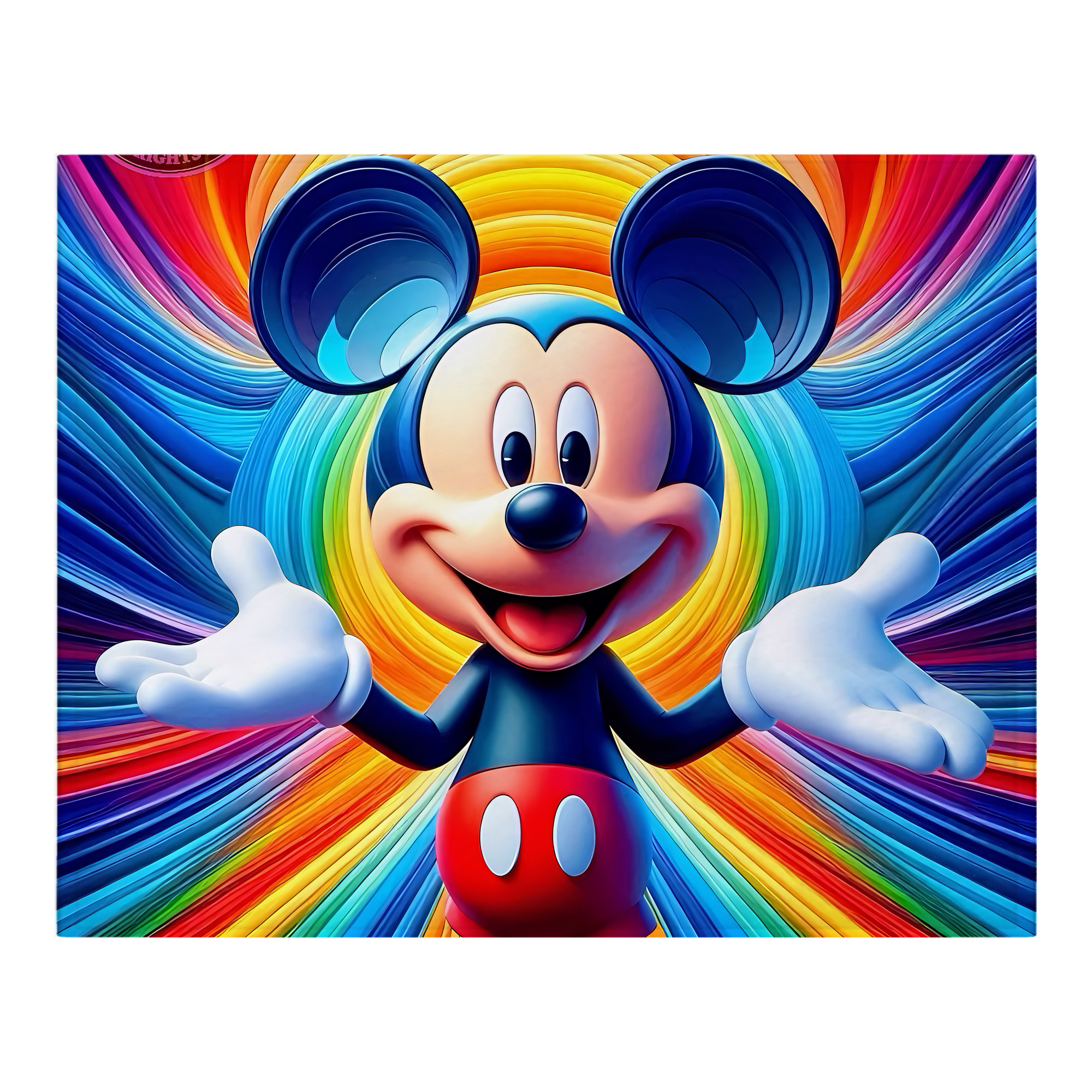 ミッキーマウス Mickey Mouse フランネルブランケット・多サイズ対応（横型）