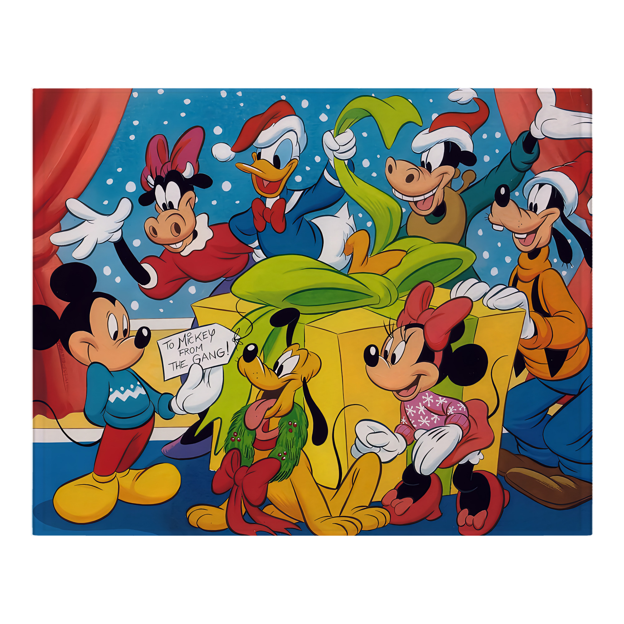 ミッキーマウス Mickey Mouse フランネルブランケット・多サイズ対応（横型）
