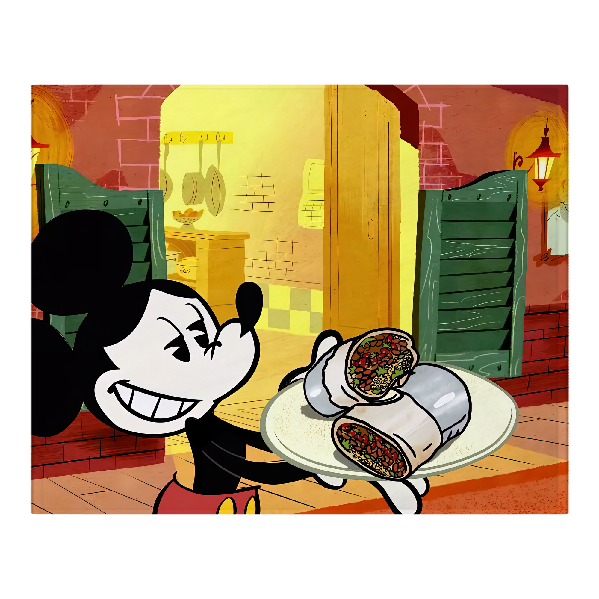 ミッキーマウス Mickey Mouse フランネルブランケット・多サイズ対応（横型）