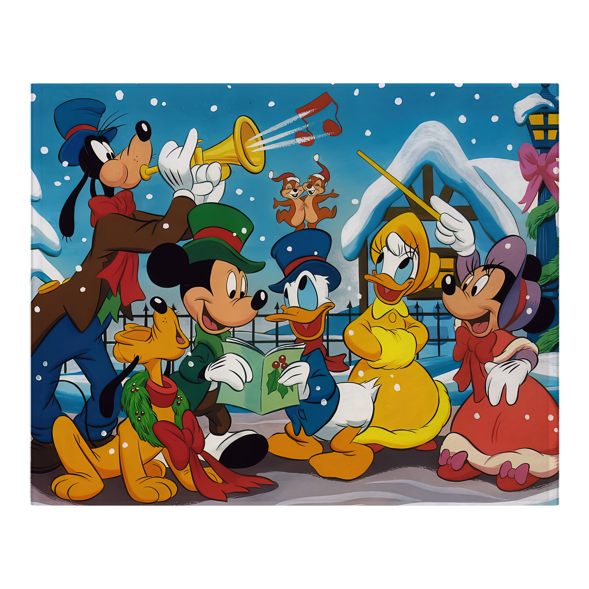 ミッキーマウス Mickey Mouse フランネルブランケット・多サイズ対応（横型）