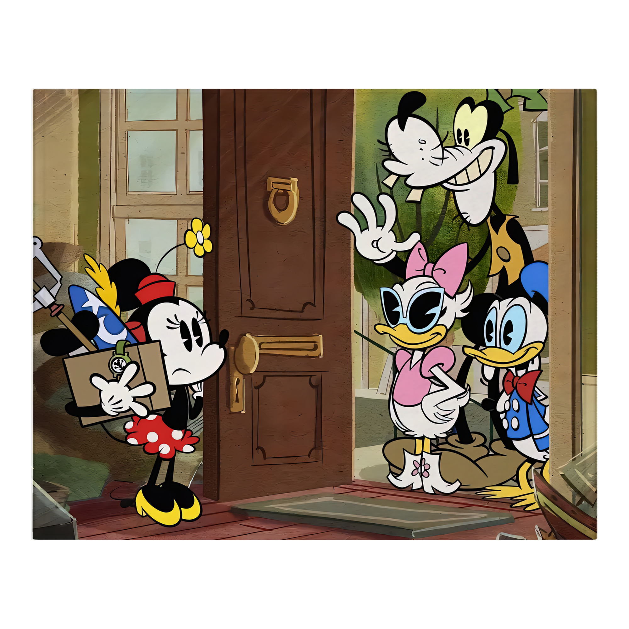 ミッキーマウス Mickey Mouse フランネルブランケット・多サイズ対応（横型）