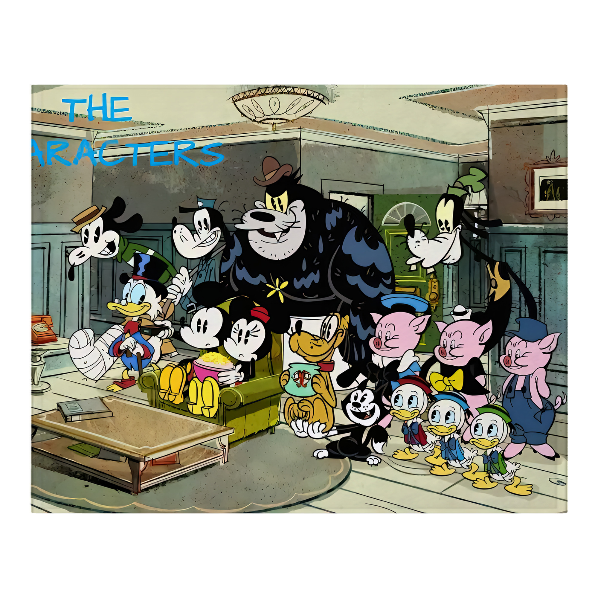 ミッキーマウス Mickey Mouse フランネルブランケット・多サイズ対応（横型）
