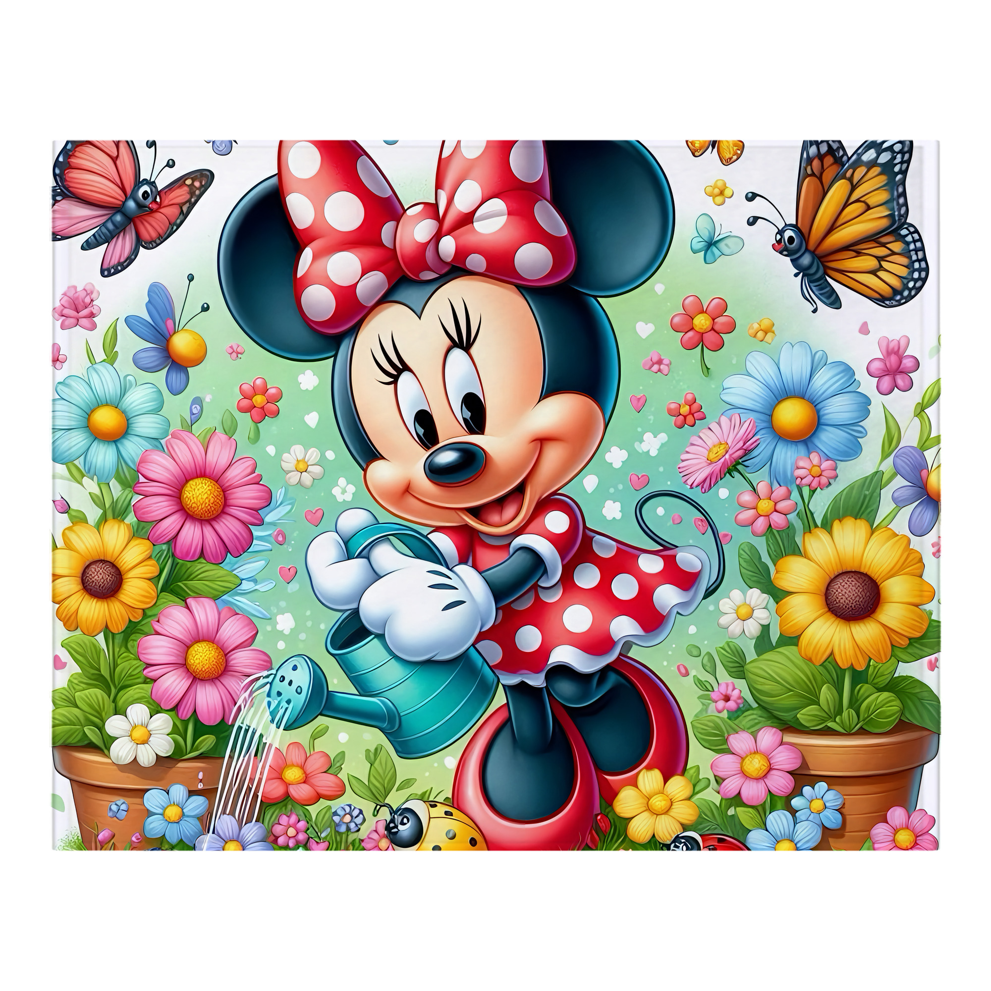 ミッキーマウス Mickey Mouse フランネルブランケット・多サイズ対応（横型）