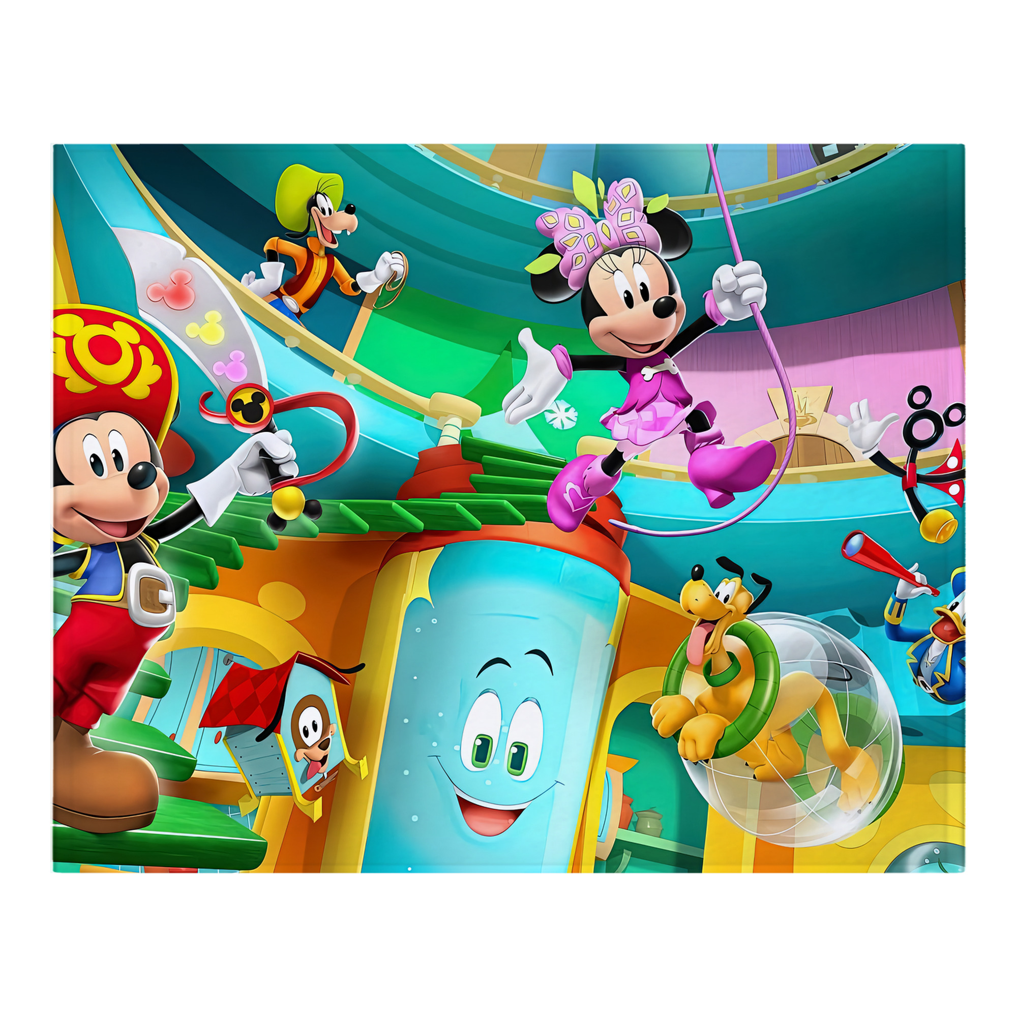 ミッキーマウス Mickey Mouse フランネルブランケット・多サイズ対応（横型）