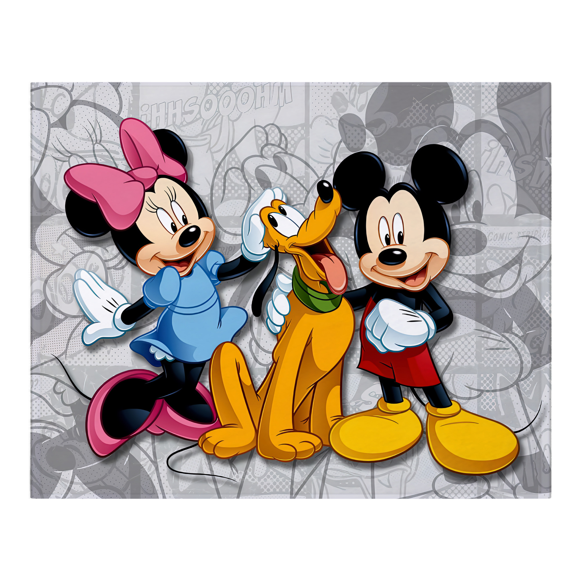 ミッキーマウス Mickey Mouse フランネルブランケット・多サイズ対応（横型）