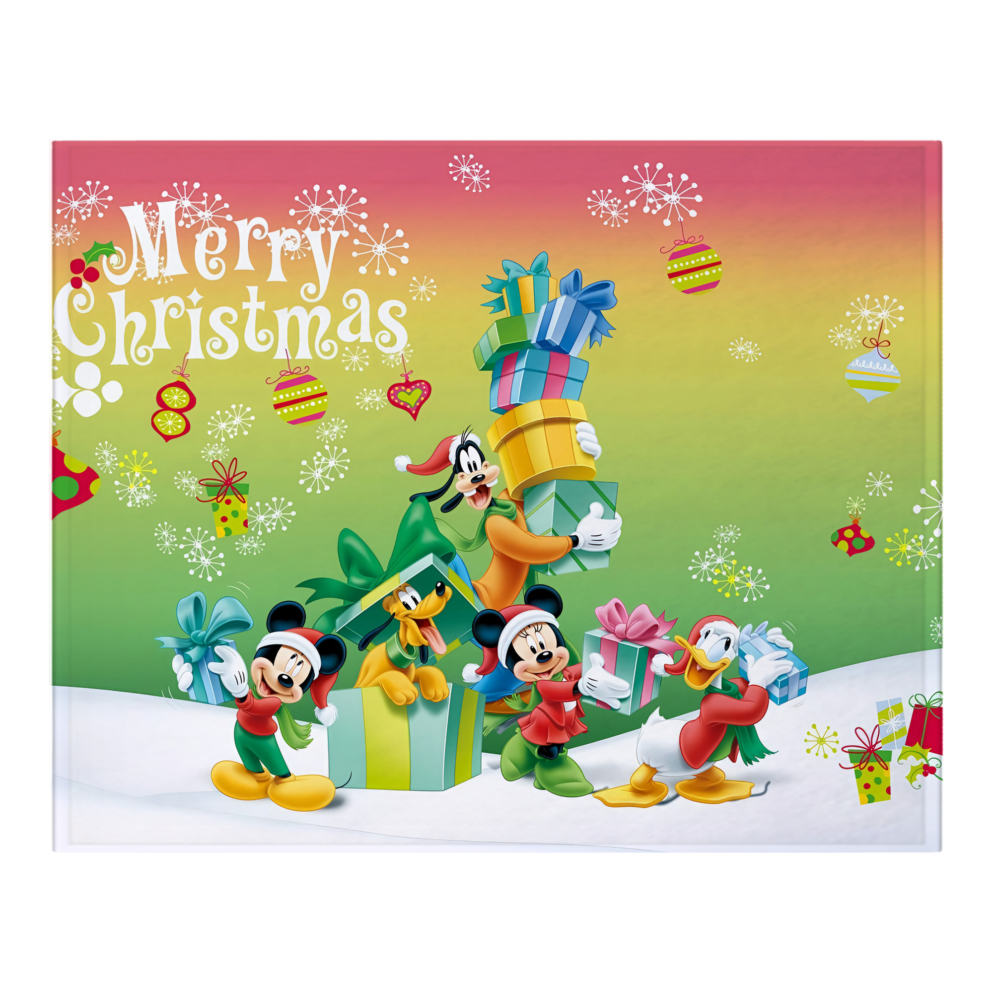 ミッキーマウス Mickey Mouse フランネルブランケット・多サイズ対応（横型）