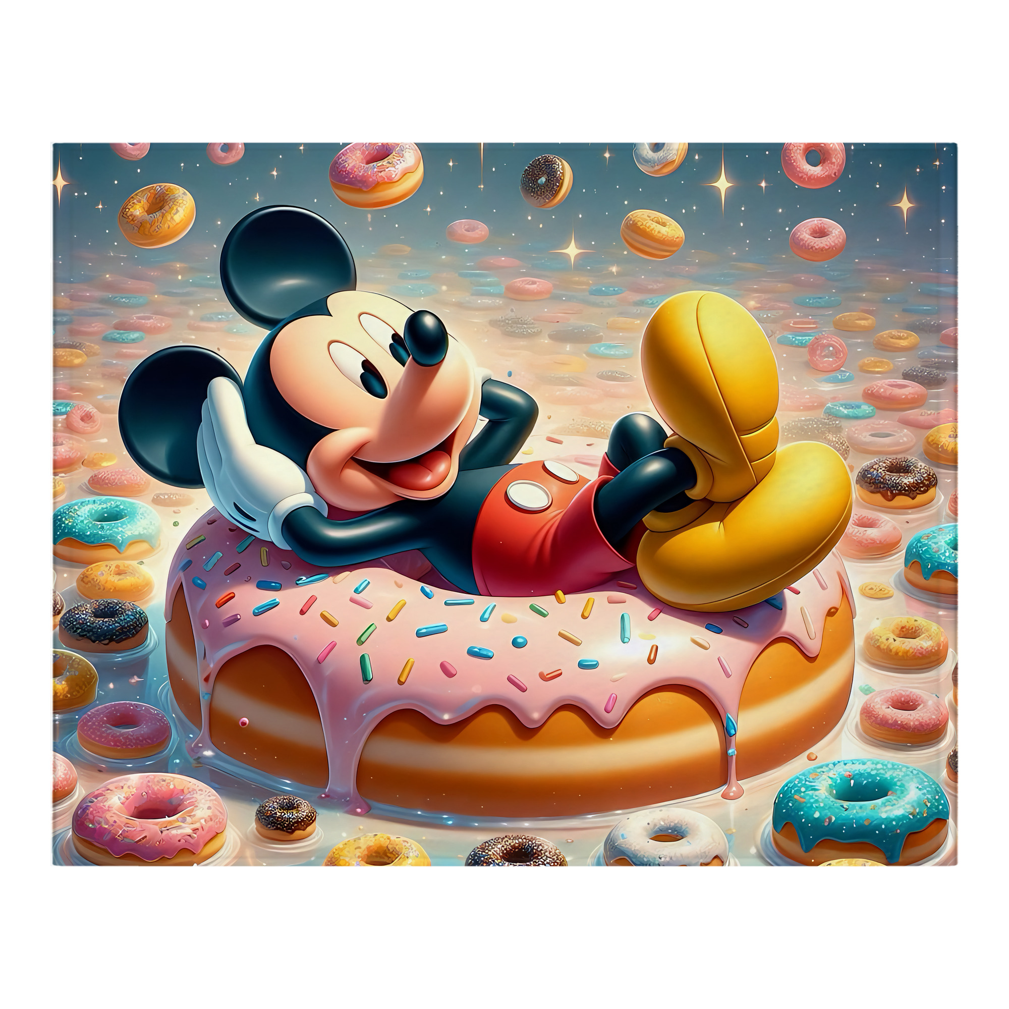 ミッキーマウス Mickey Mouse フランネルブランケット・多サイズ対応（横型）