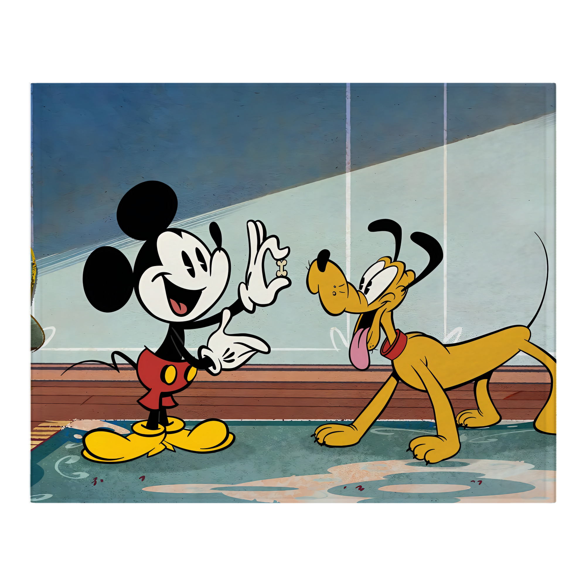 ミッキーマウス Mickey Mouse フランネルブランケット・多サイズ対応（横型）
