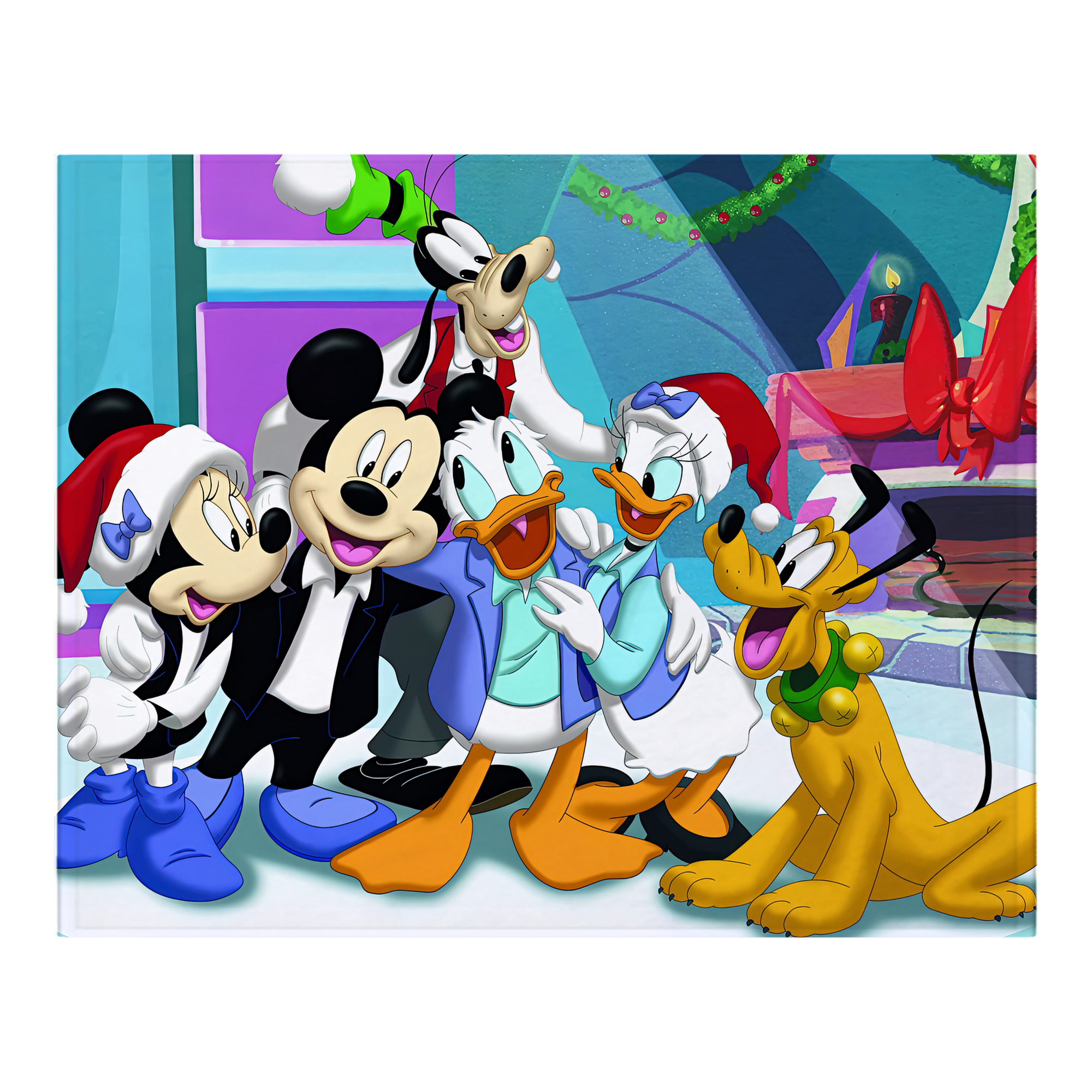 ミッキーマウス Mickey Mouse フランネルブランケット・多サイズ対応（横型）