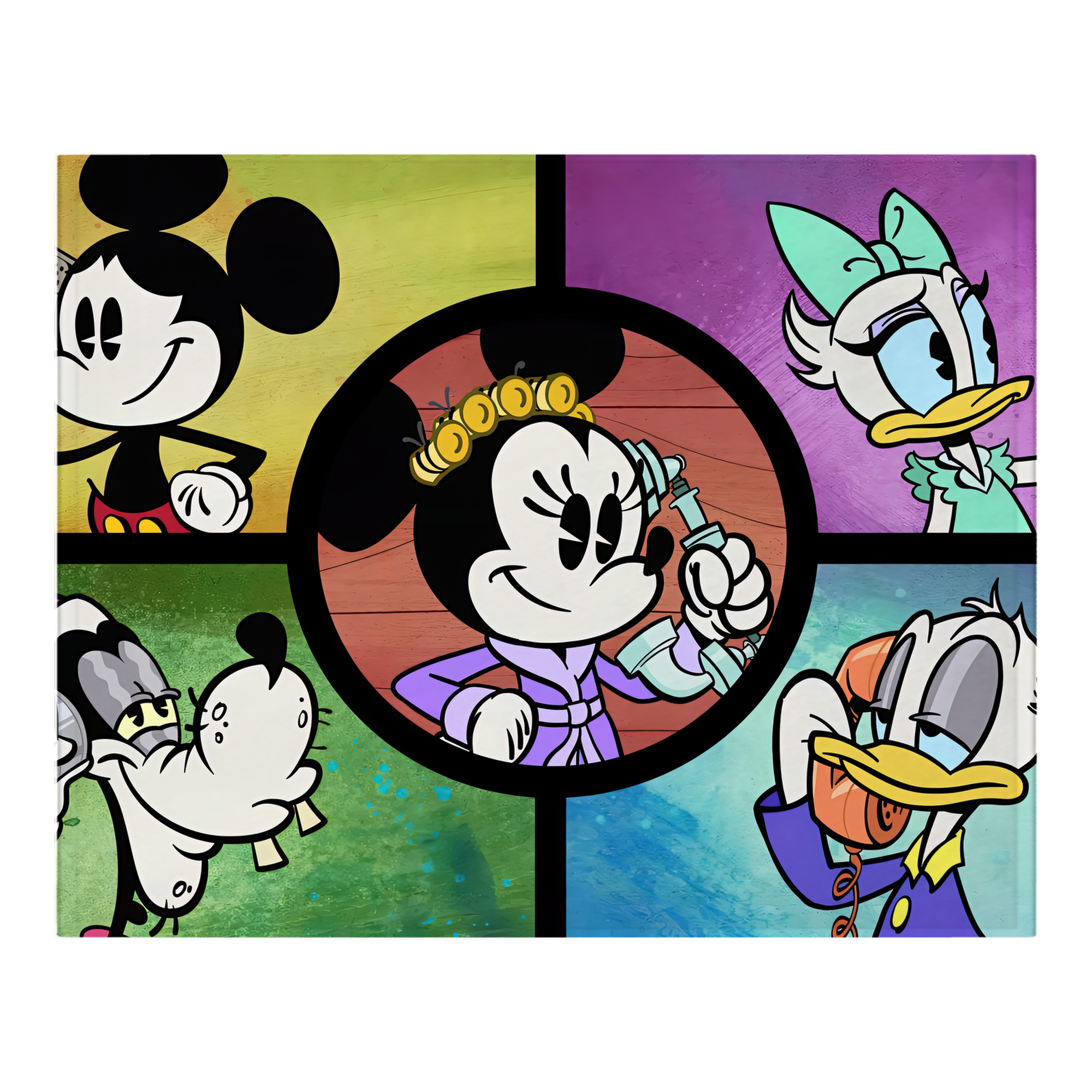 ミッキーマウス Mickey Mouse フランネルブランケット・多サイズ対応（横型）