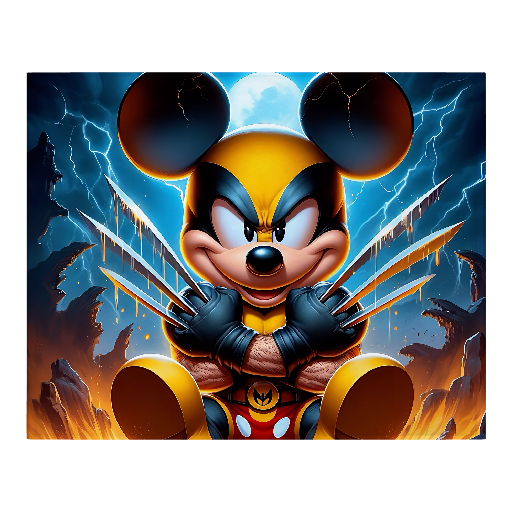 ミッキーマウス Mickey Mouse フランネルブランケット・多サイズ対応（横型）