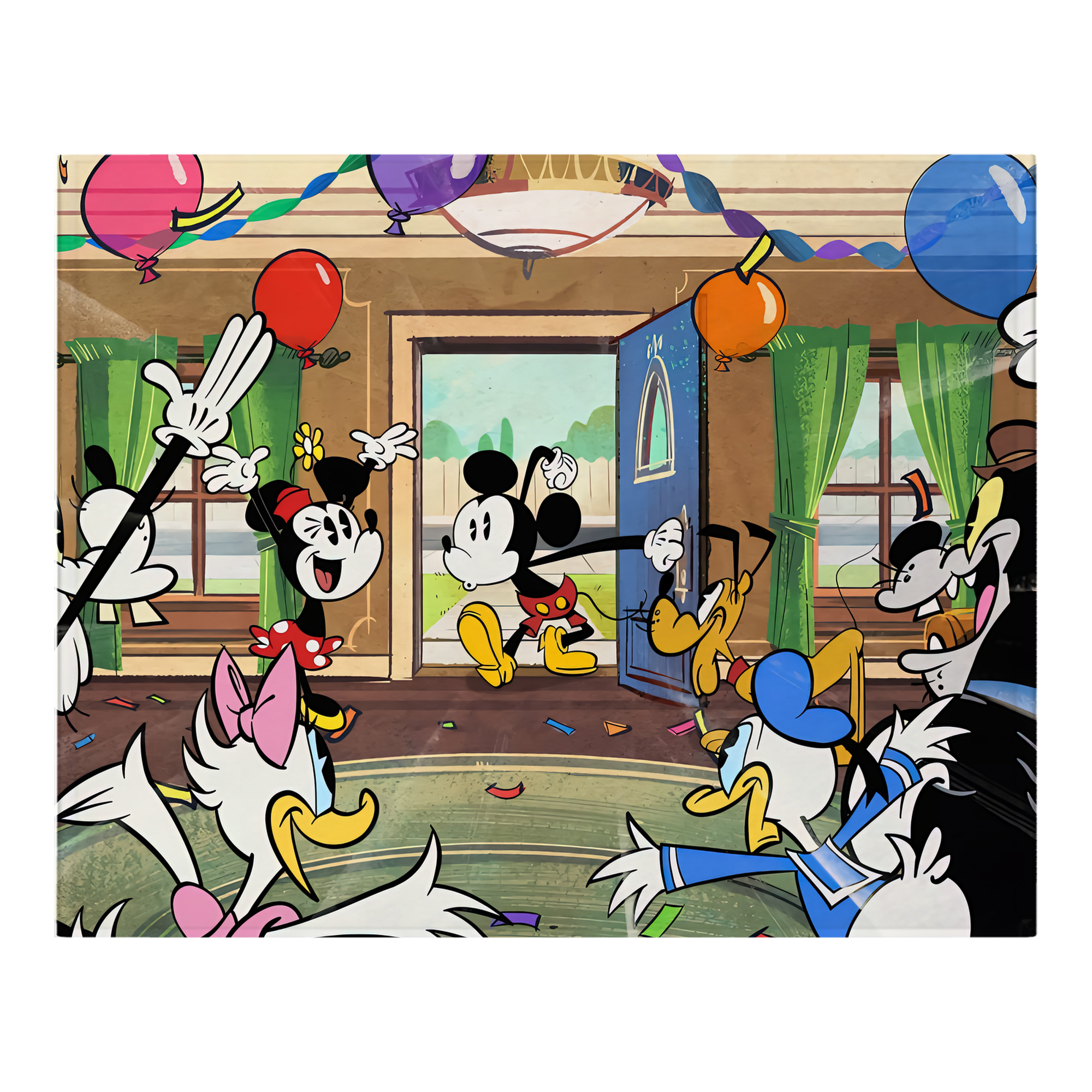 ミッキーマウス Mickey Mouse フランネルブランケット・多サイズ対応（横型）