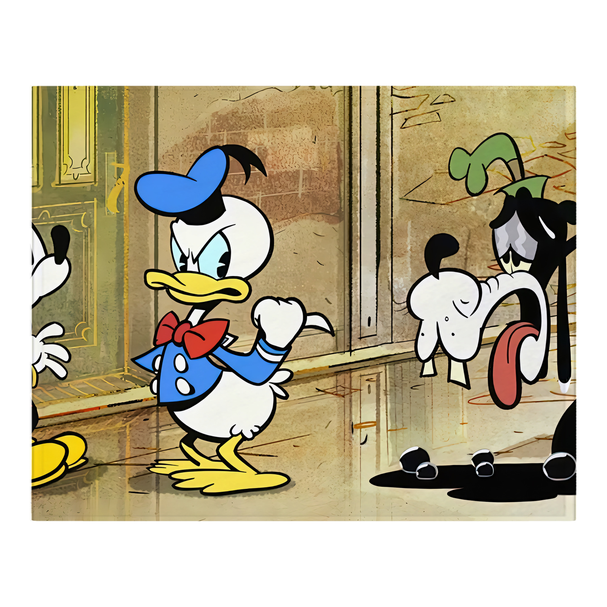ミッキーマウス Mickey Mouse フランネルブランケット・多サイズ対応（横型）