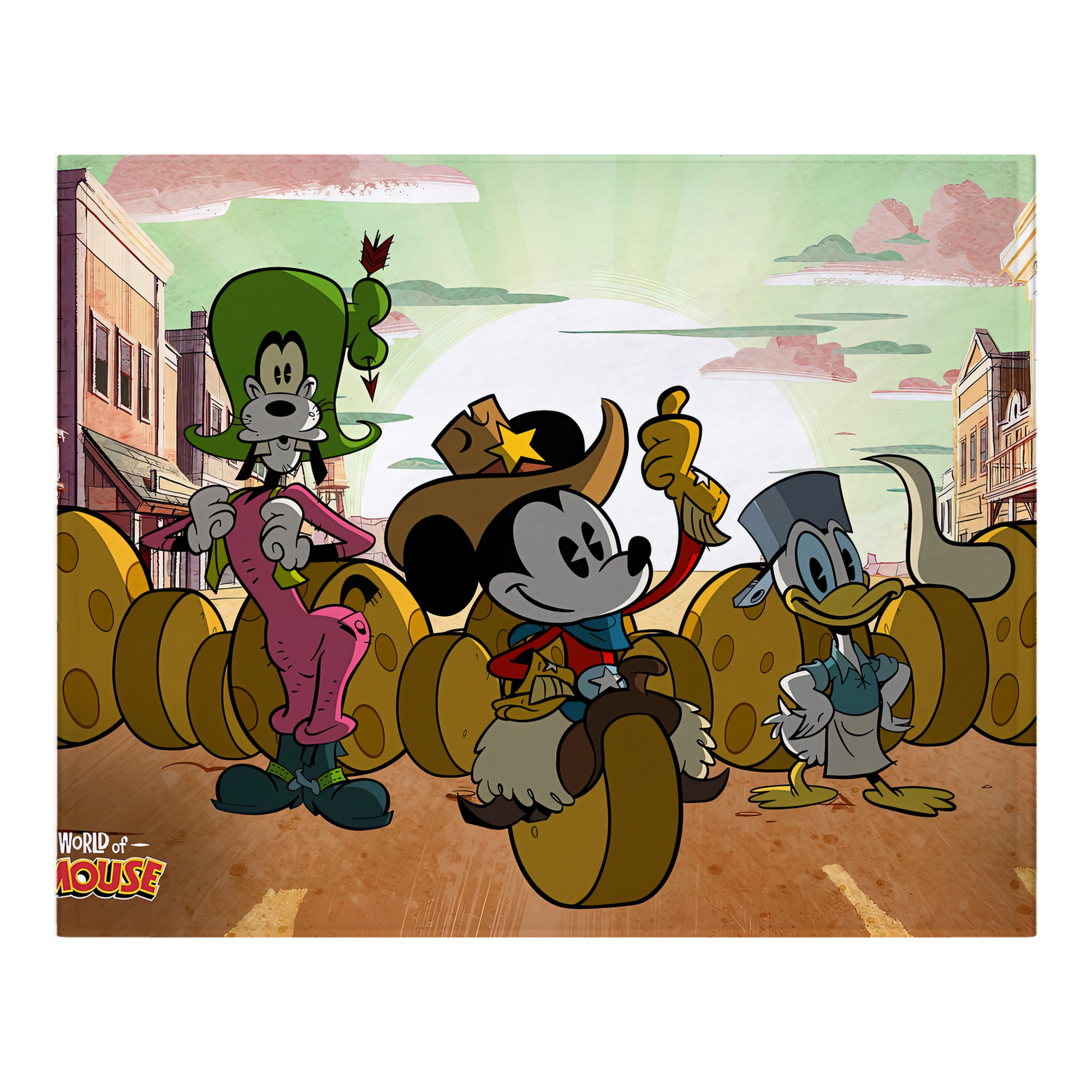 ミッキーマウス Mickey Mouse フランネルブランケット・多サイズ対応（横型）
