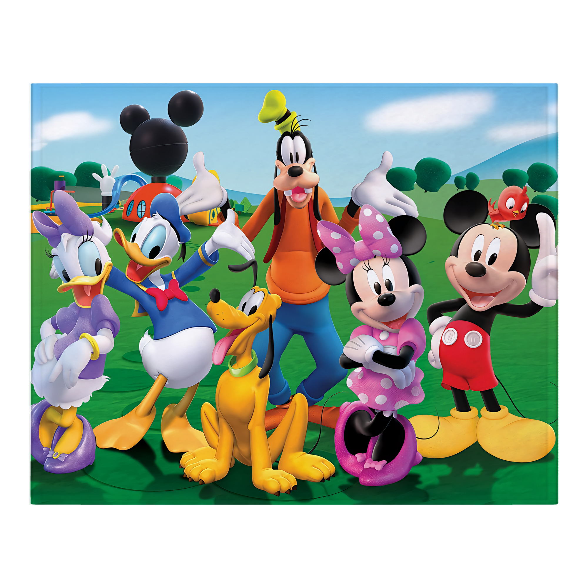 ミッキーマウス Mickey Mouse フランネルブランケット・多サイズ対応（横型）