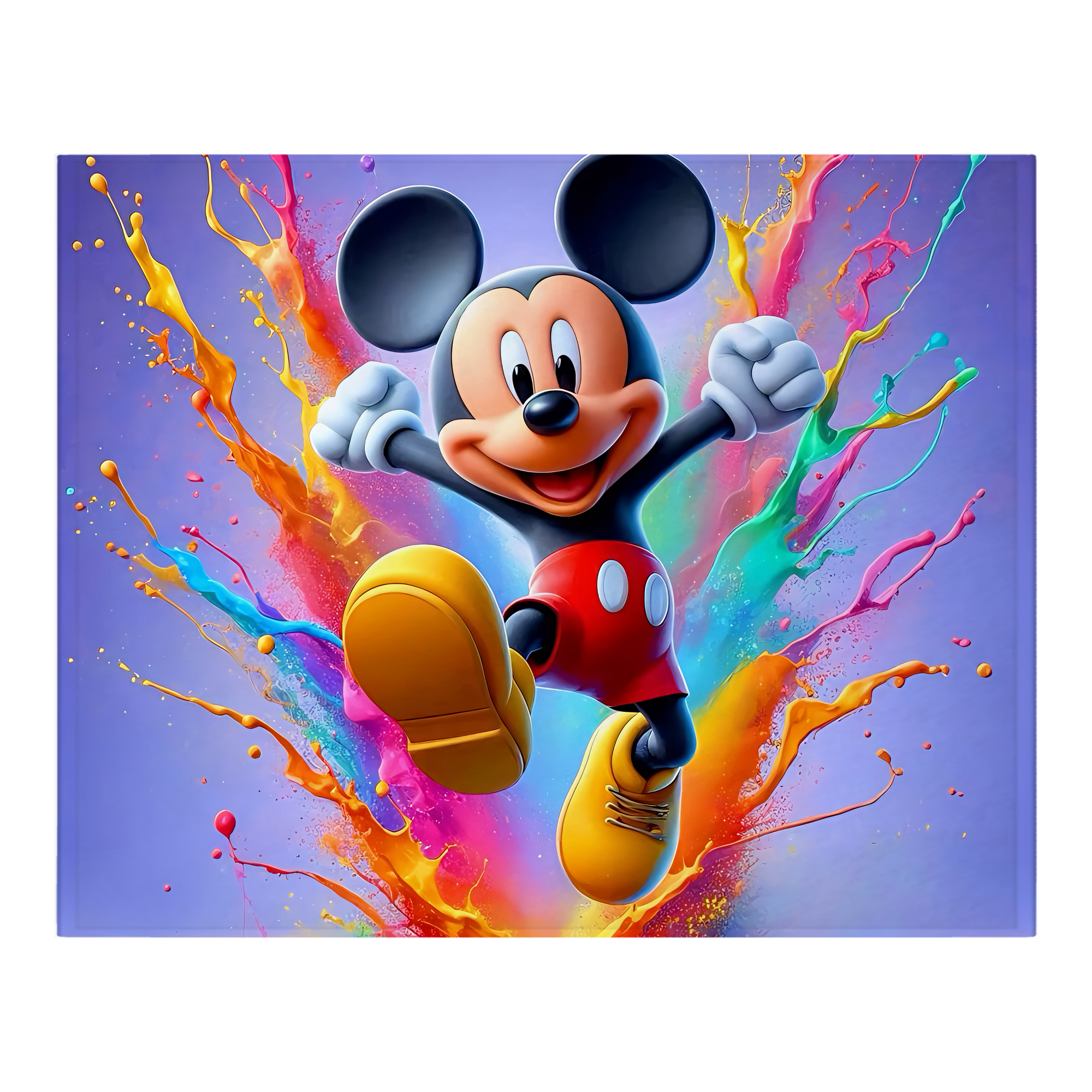 ミッキーマウス Mickey Mouse フランネルブランケット・多サイズ対応（横型）