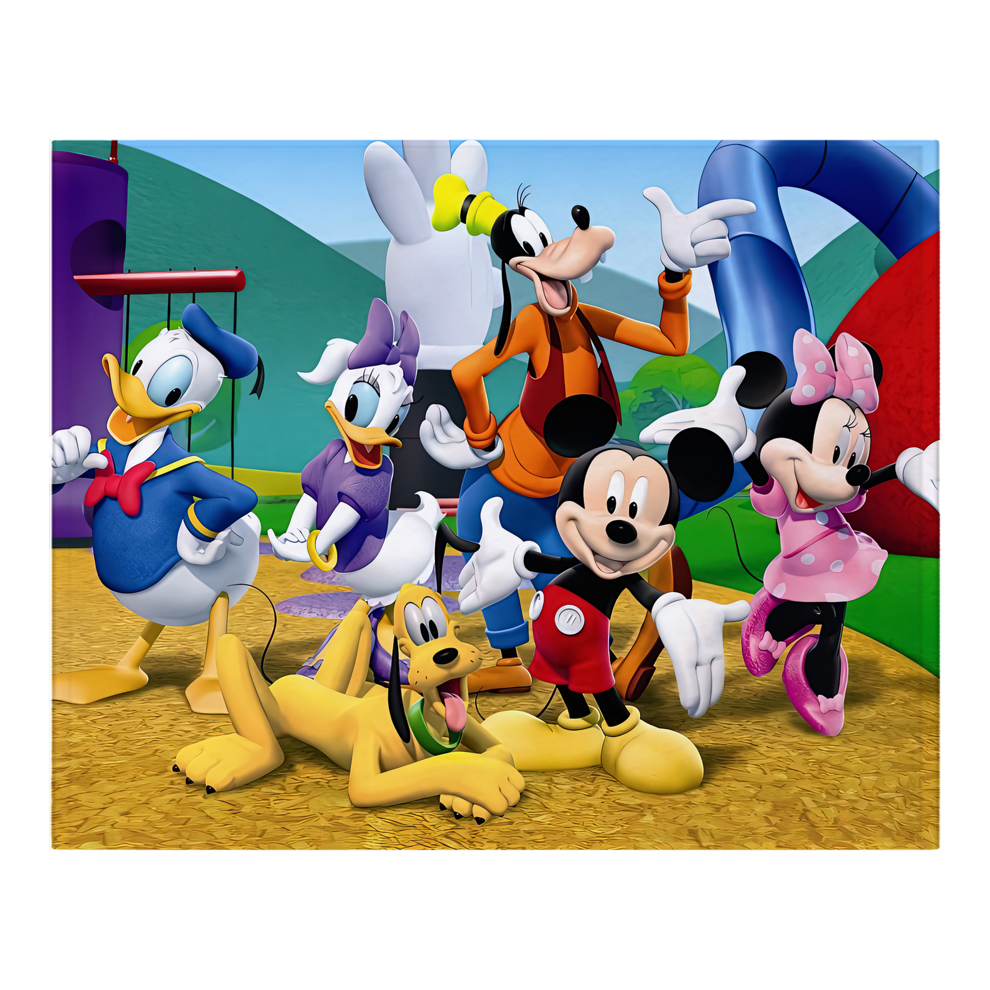 ミッキーマウス Mickey Mouse フランネルブランケット・多サイズ対応（横型）