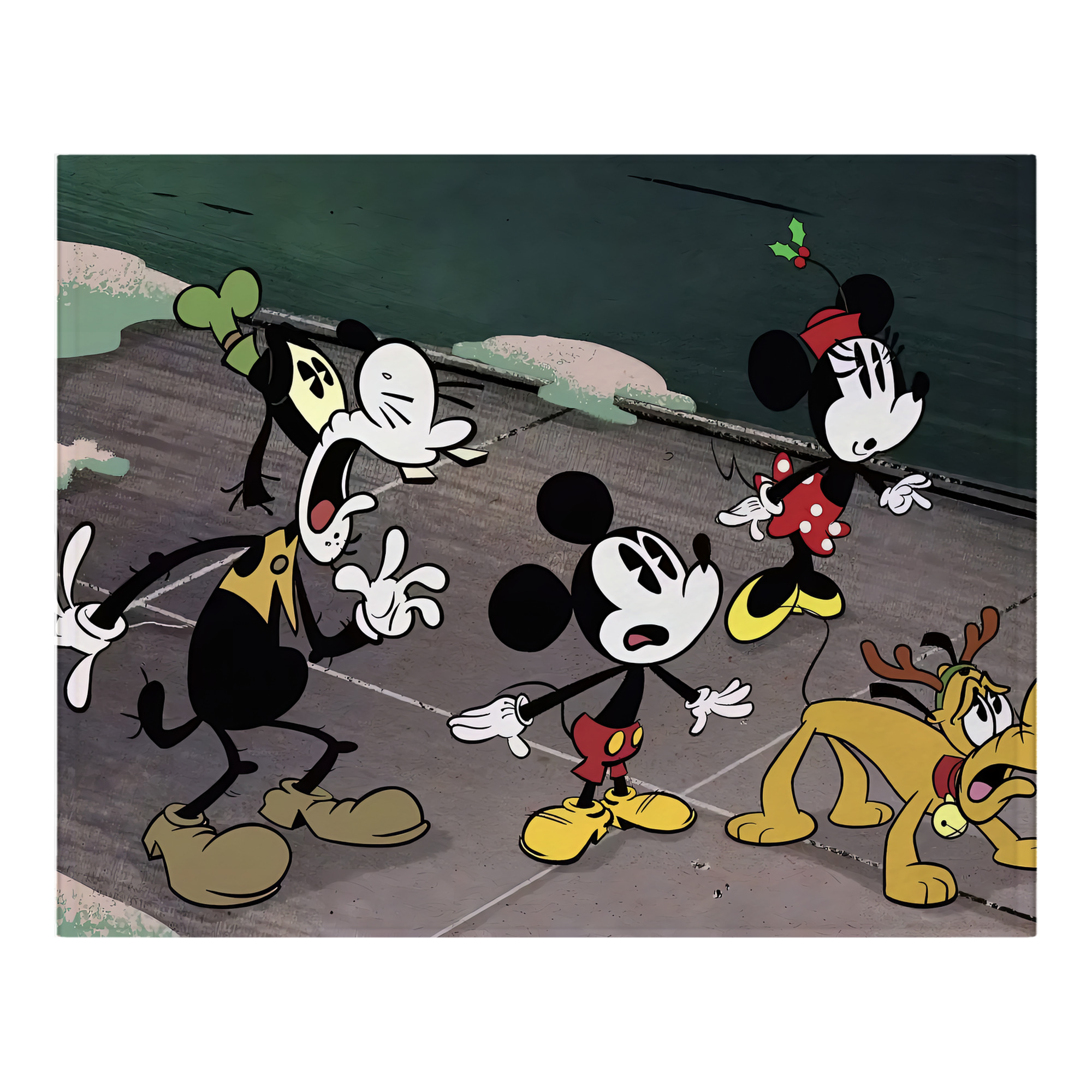 ミッキーマウス Mickey Mouse フランネルブランケット・多サイズ対応（横型）