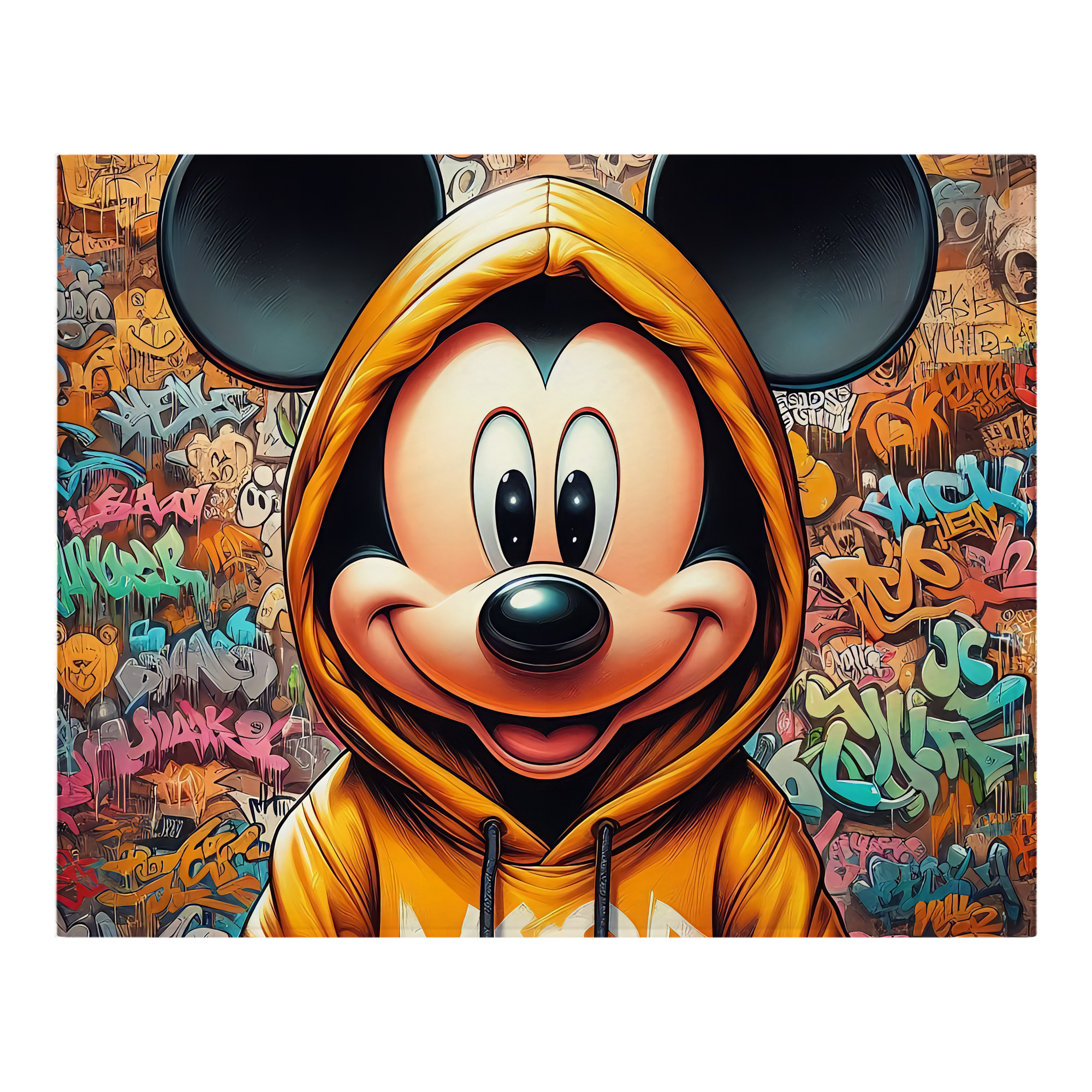 ミッキーマウス Mickey Mouse フランネルブランケット・多サイズ対応（横型）