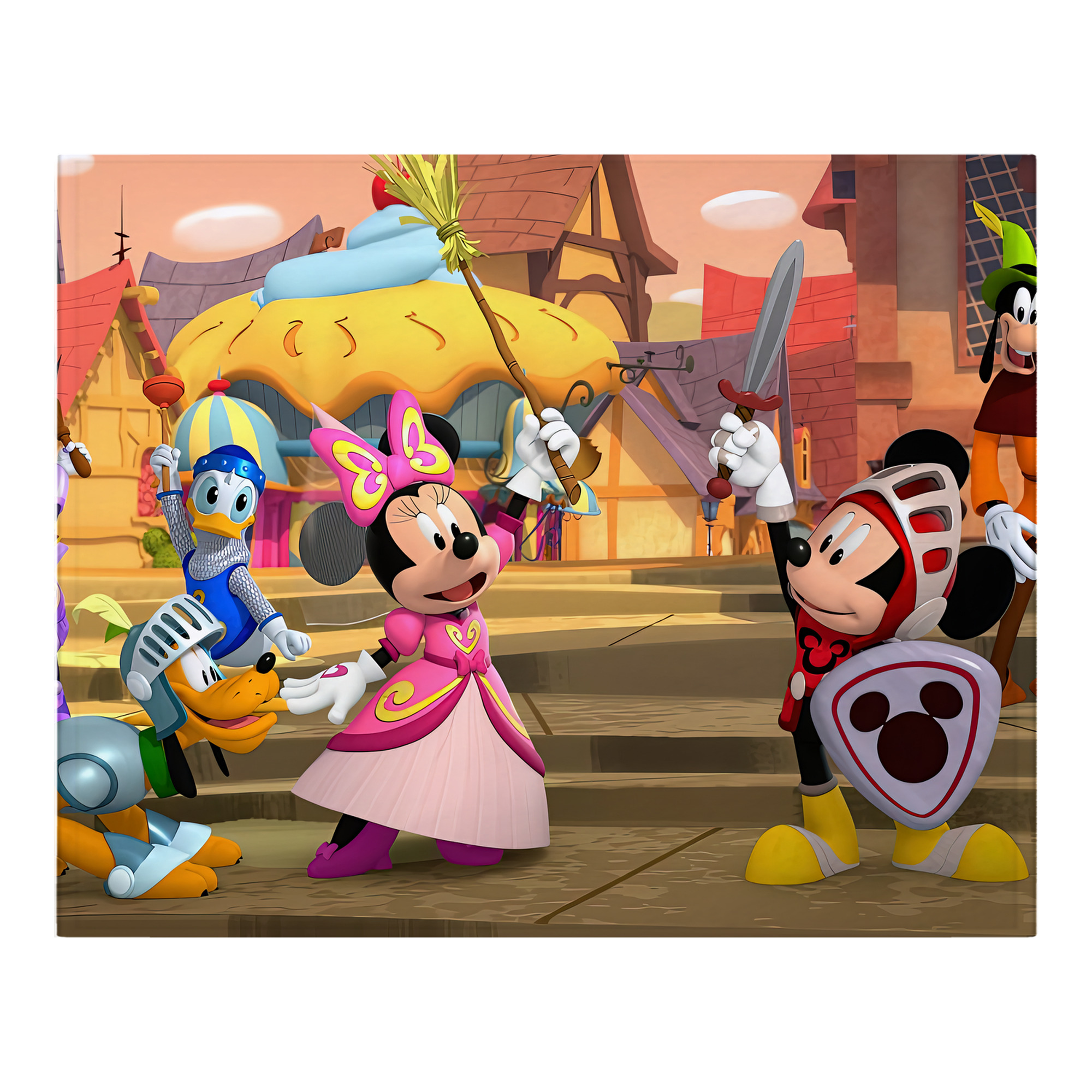 ミッキーマウス Mickey Mouse フランネルブランケット・多サイズ対応（横型）
