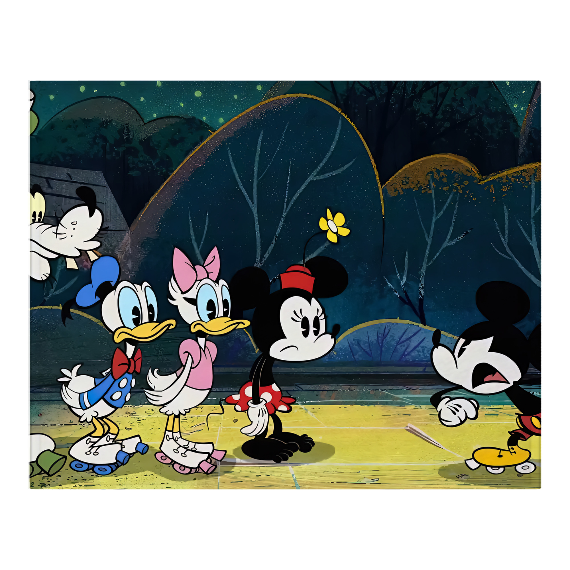 ミッキーマウス Mickey Mouse フランネルブランケット・多サイズ対応（横型）