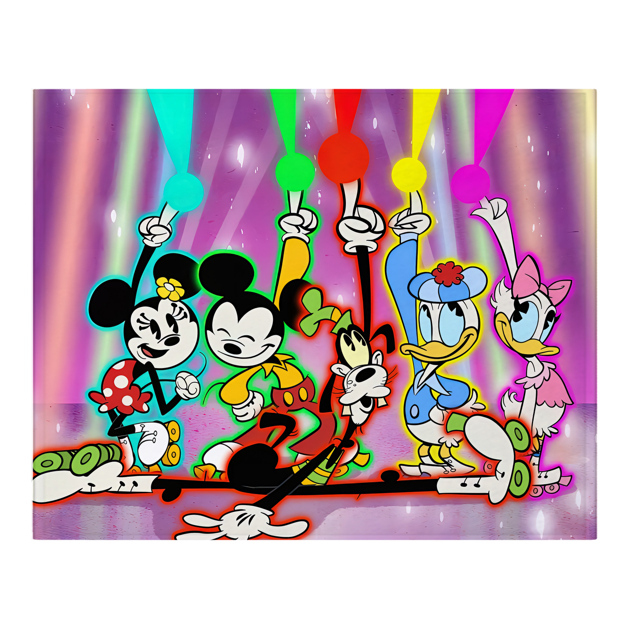 ミッキーマウス Mickey Mouse フランネルブランケット・多サイズ対応（横型）