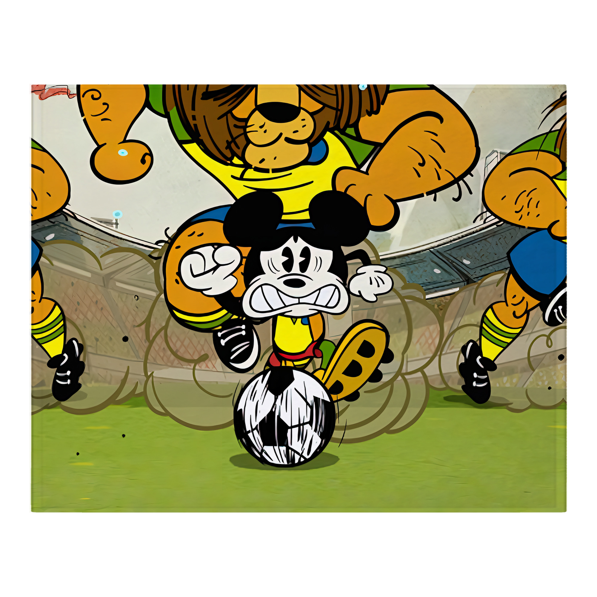 ミッキーマウス Mickey Mouse フランネルブランケット・多サイズ対応（横型）