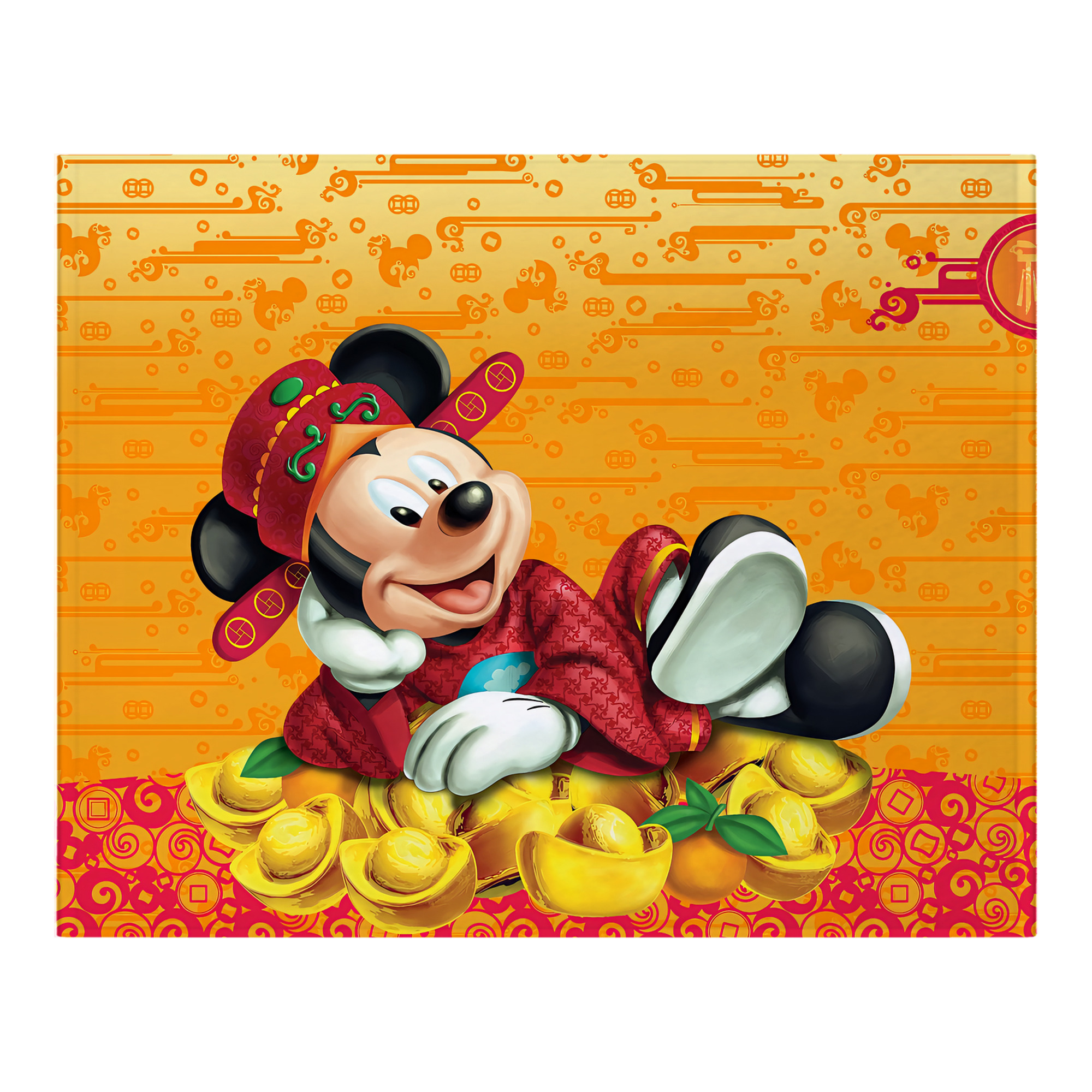 ミッキーマウス Mickey Mouse フランネルブランケット・多サイズ対応（横型）