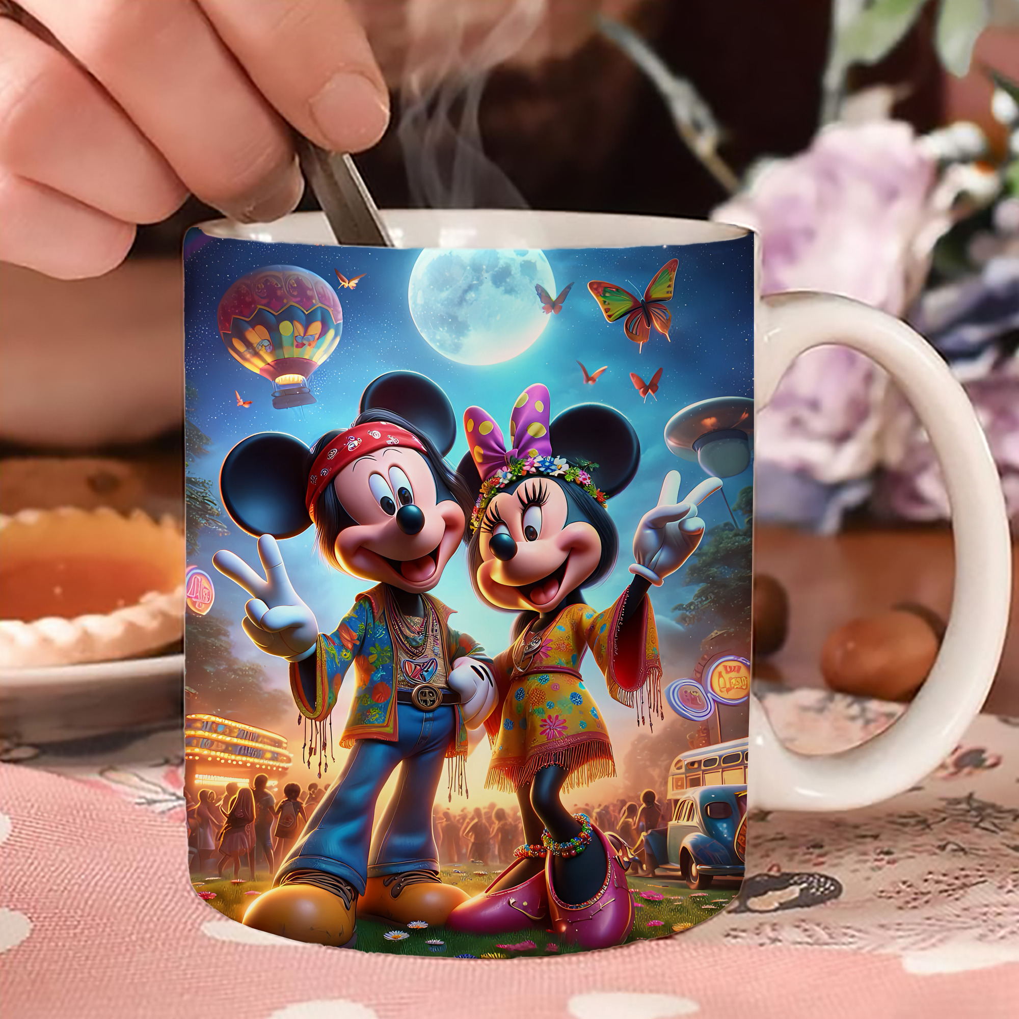 ミッキーマウス Mickey Mouse 温度変色マグカップ