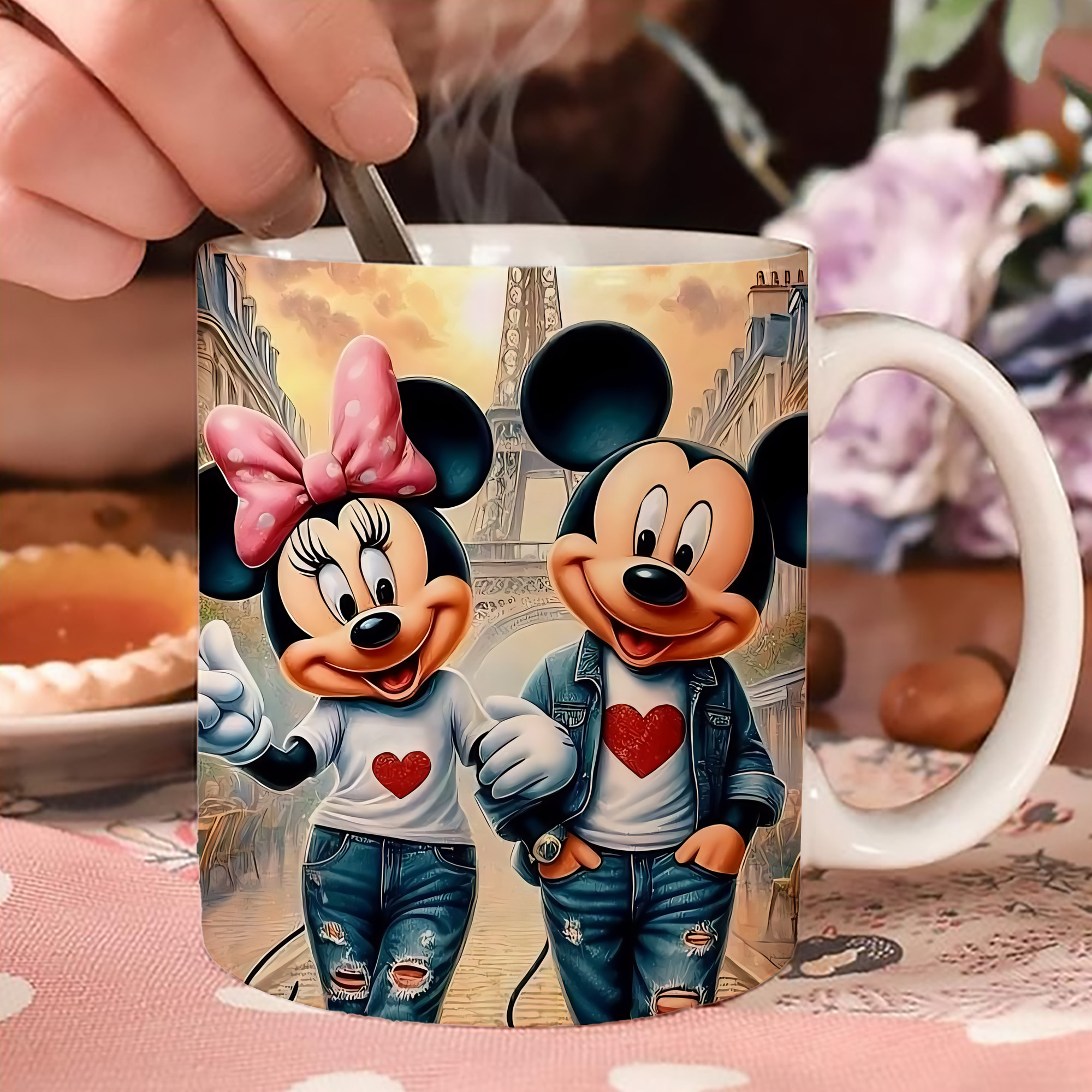 ミッキーマウス Mickey Mouse 温度変色マグカップ