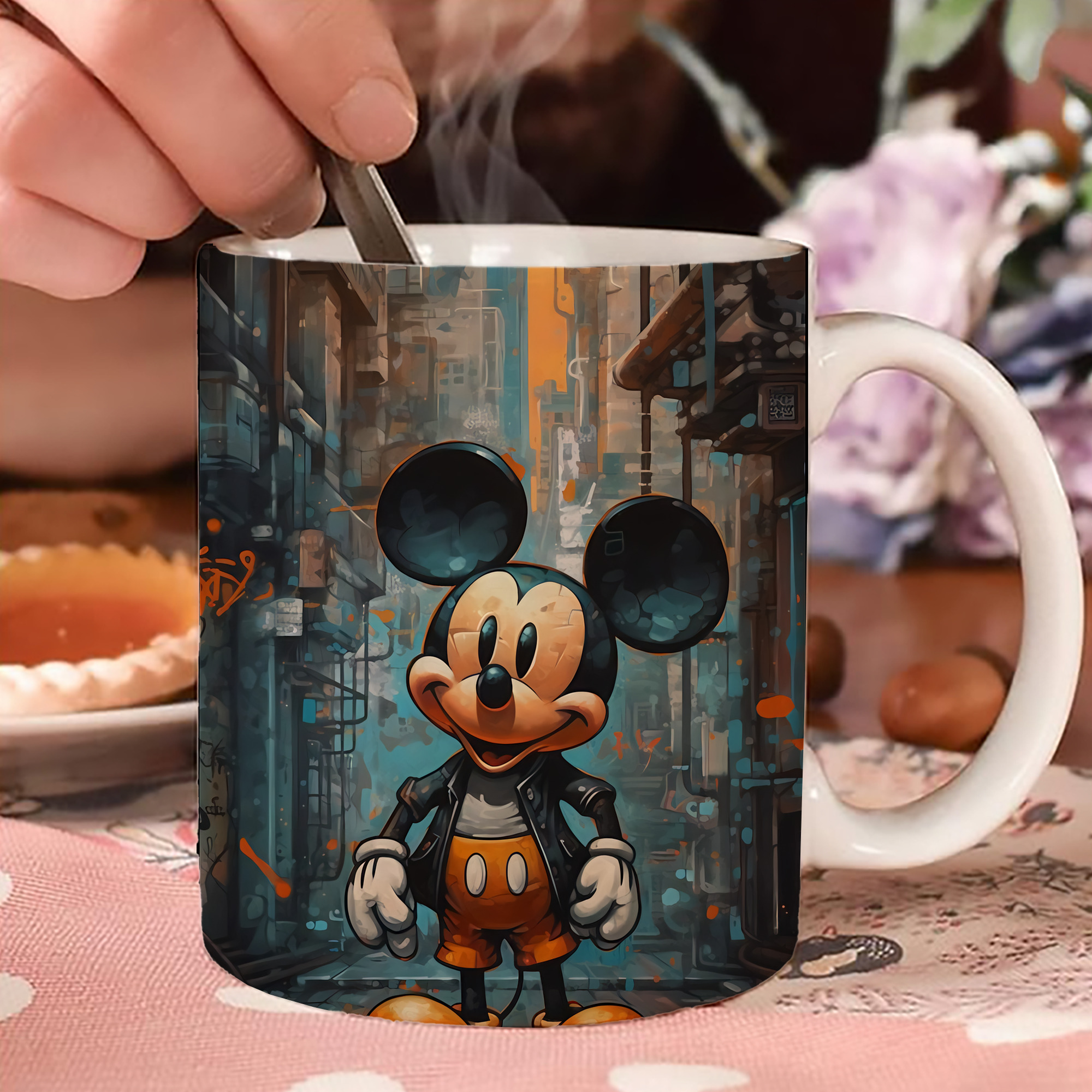 ミッキーマウス Mickey Mouse 温度変色マグカップ