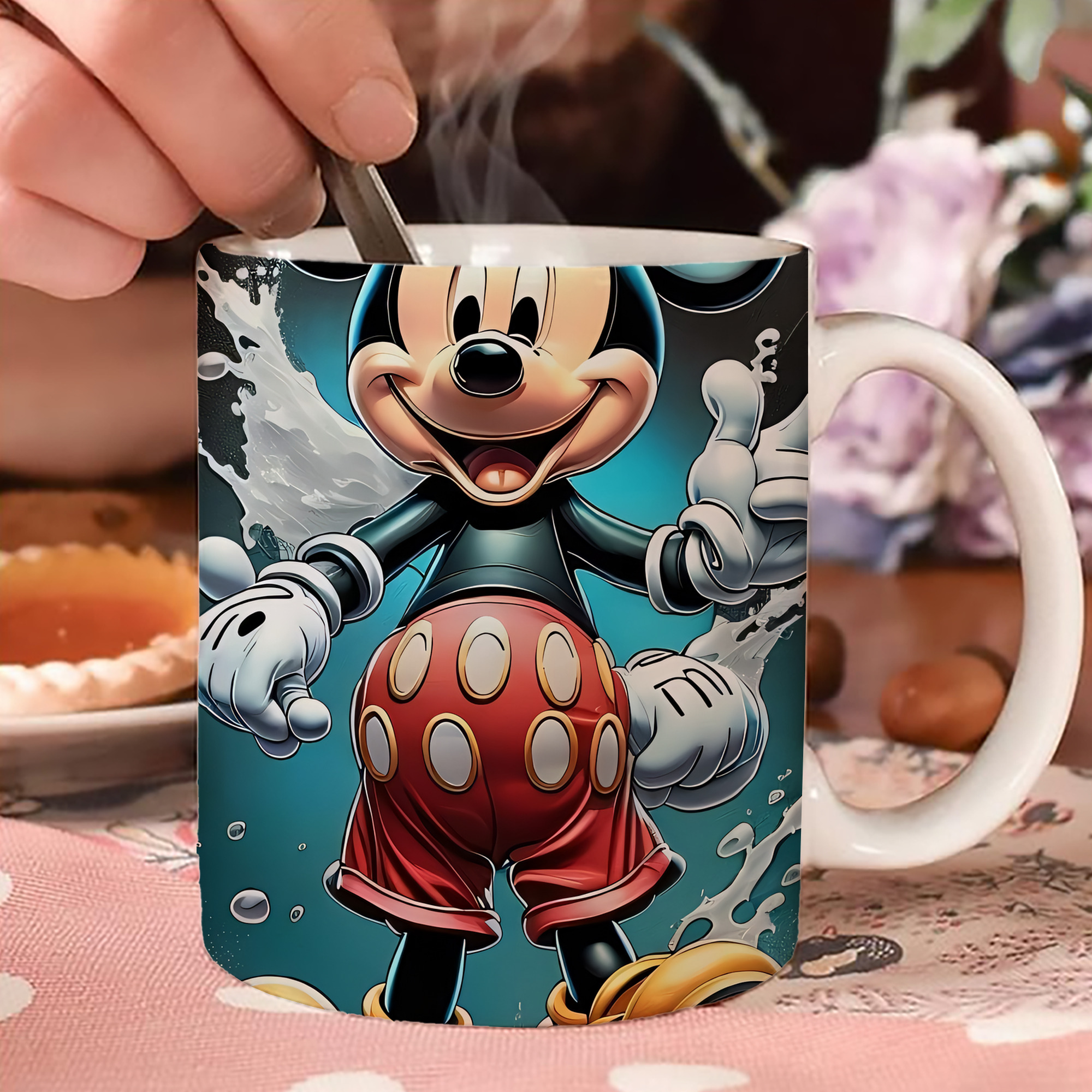 ミッキーマウス Mickey Mouse 温度変色マグカップ
