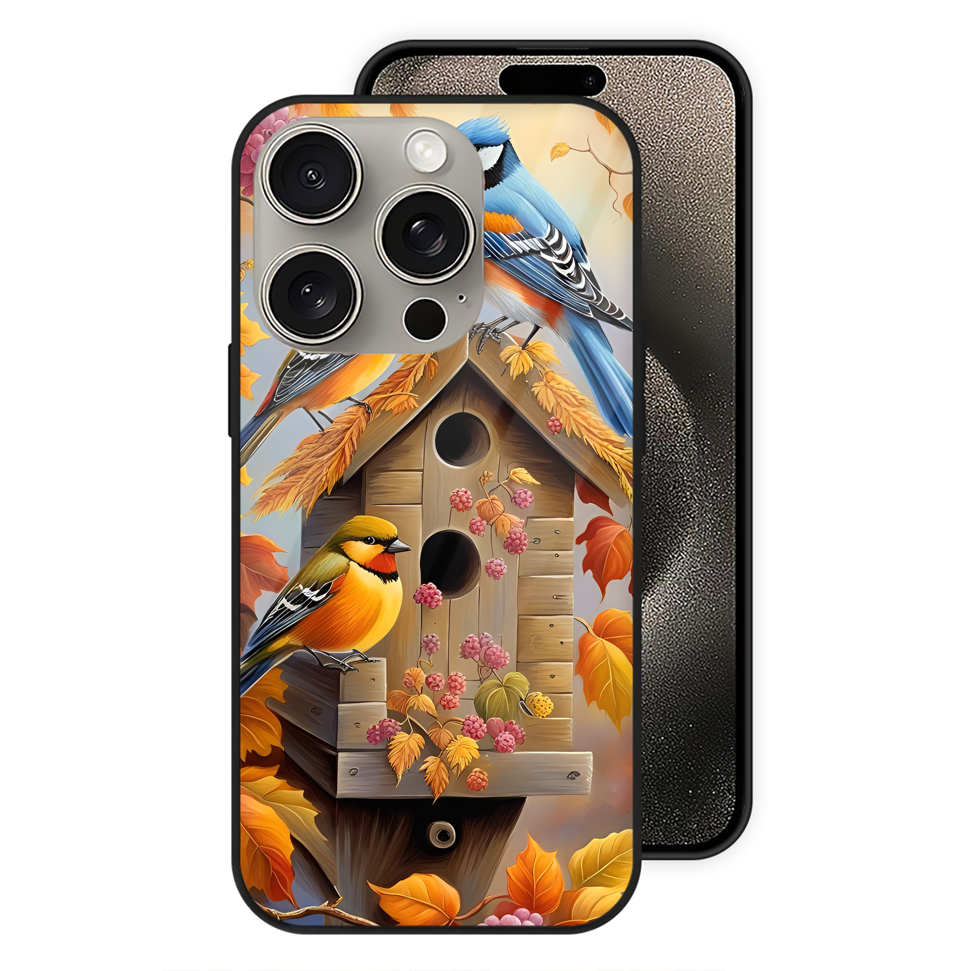 （画像用） ミッキーマウス Mickey Mouse 【iPhone15Pro対応】スマホケース 耐衝撃＆黄変防止 背面ガラス