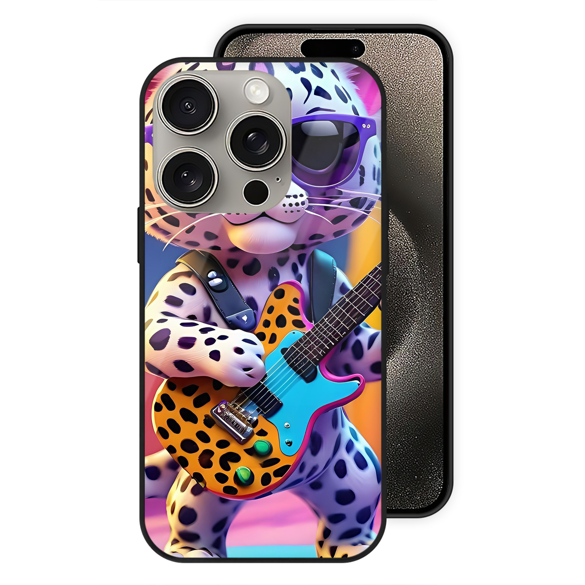 （画像用） ミッキーマウス Mickey Mouse 【iPhone15Pro対応】スマホケース 耐衝撃＆黄変防止 背面ガラス
