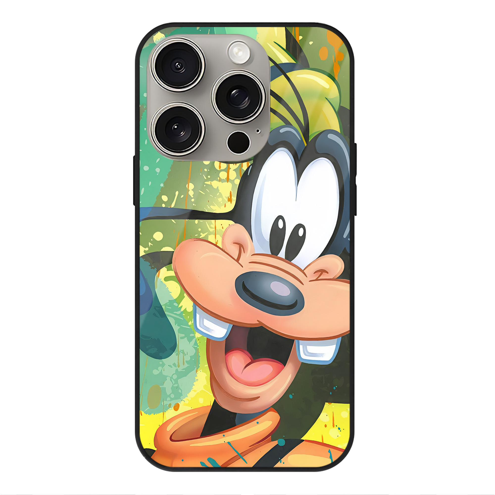 （画像用） ミッキーマウス Mickey Mouse 【iPhone15Pro対応】スマホケース 耐衝撃＆黄変防止 背面ガラス