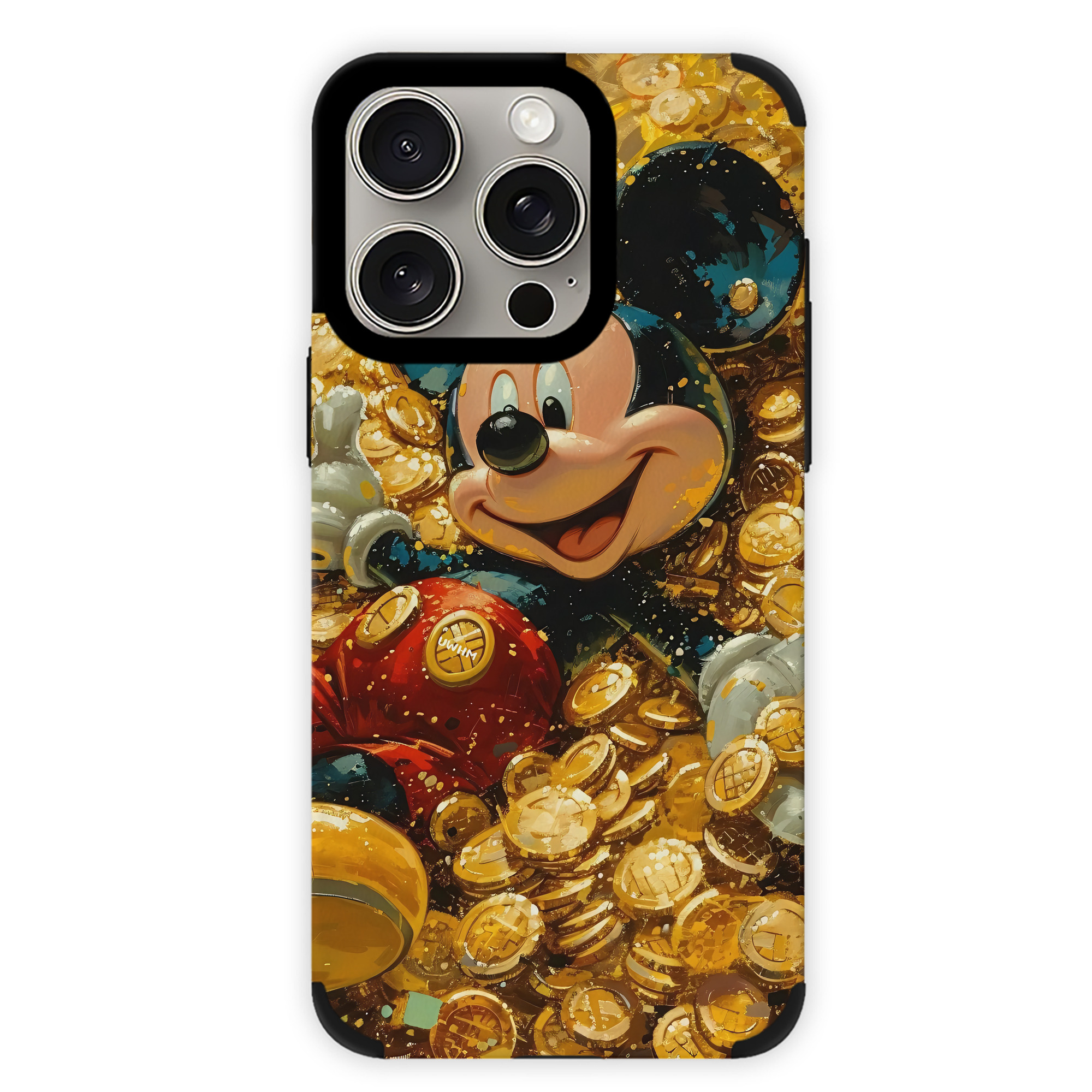 （画像用） ミッキーマウス Mickey Mouse 【iPhone15ProMax対応】 PUレザー スマホケース 耐衝撃＆黄変防止