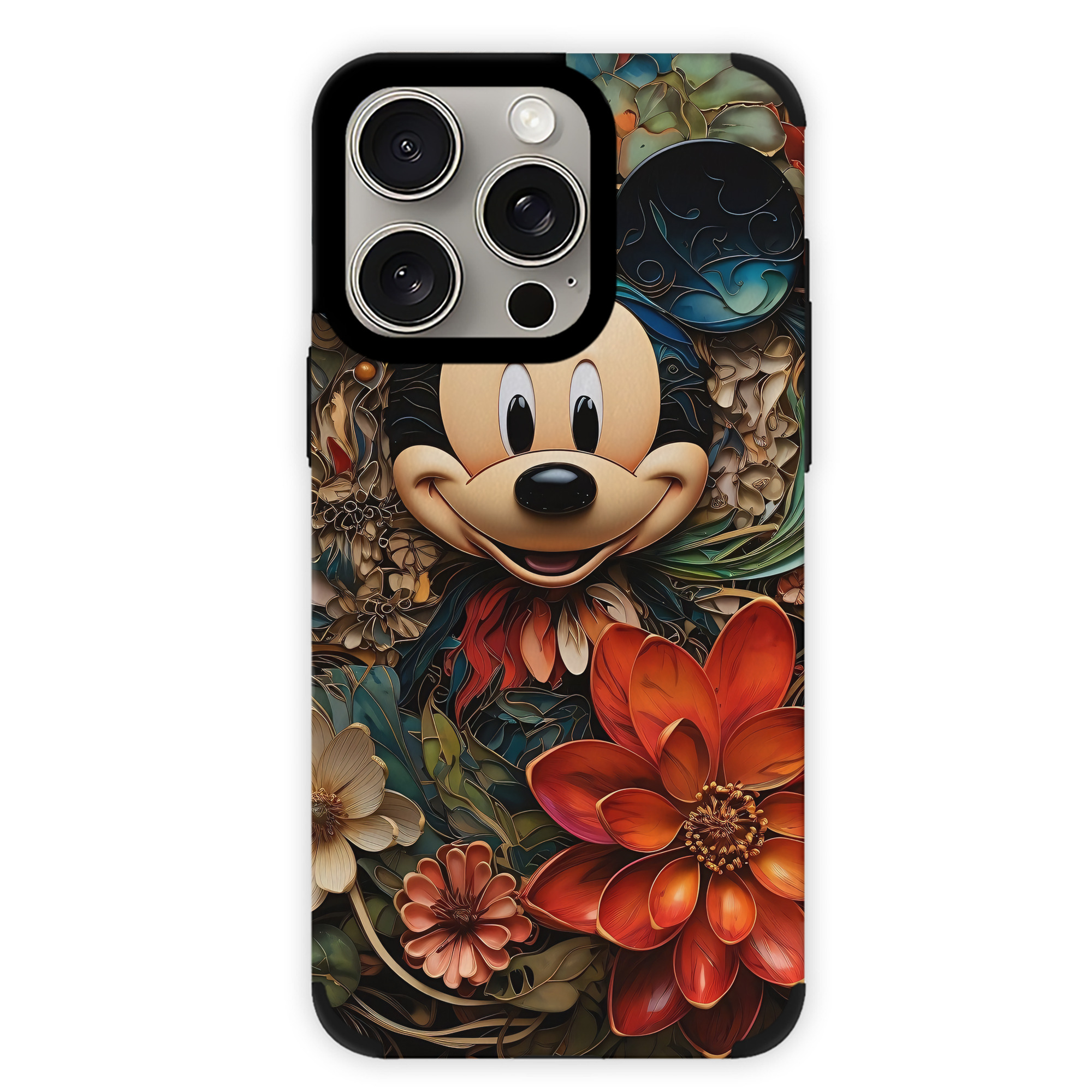 （画像用） ミッキーマウス Mickey Mouse 【iPhone15ProMax対応】 PUレザー スマホケース 耐衝撃＆黄変防止