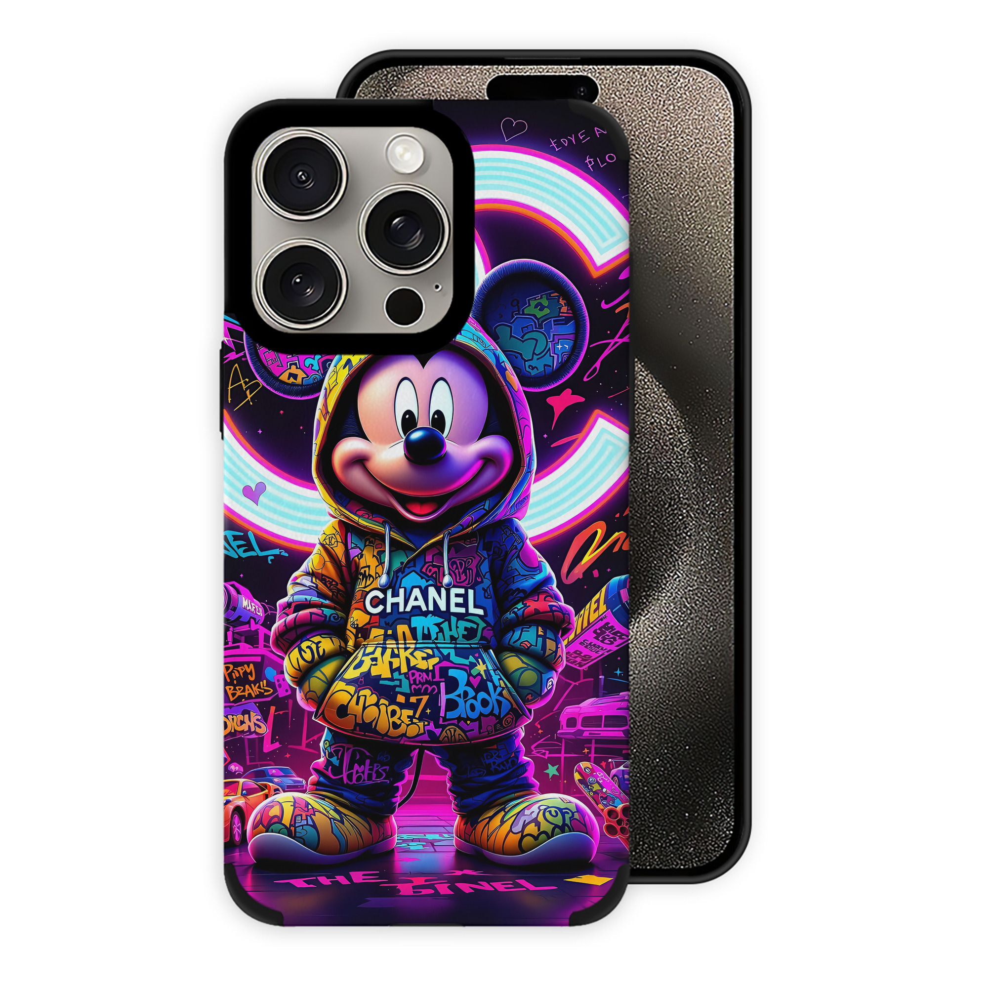 （画像用） ミッキーマウス Mickey Mouse 【iPhone15ProMax対応】 PUレザー スマホケース 耐衝撃＆黄変防止