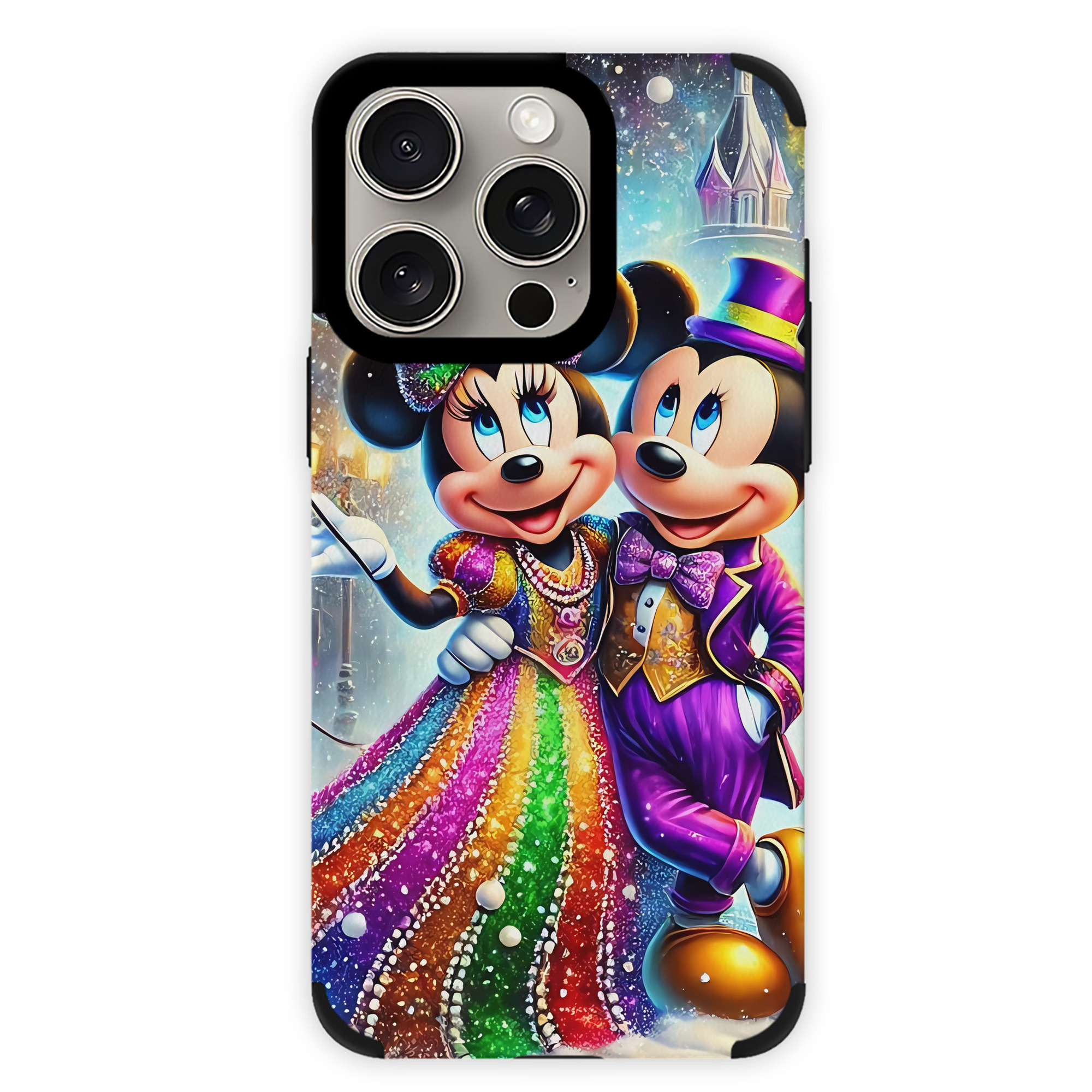（画像用） ミッキーマウス Mickey Mouse 【iPhone15ProMax対応】 PUレザー スマホケース 耐衝撃＆黄変防止