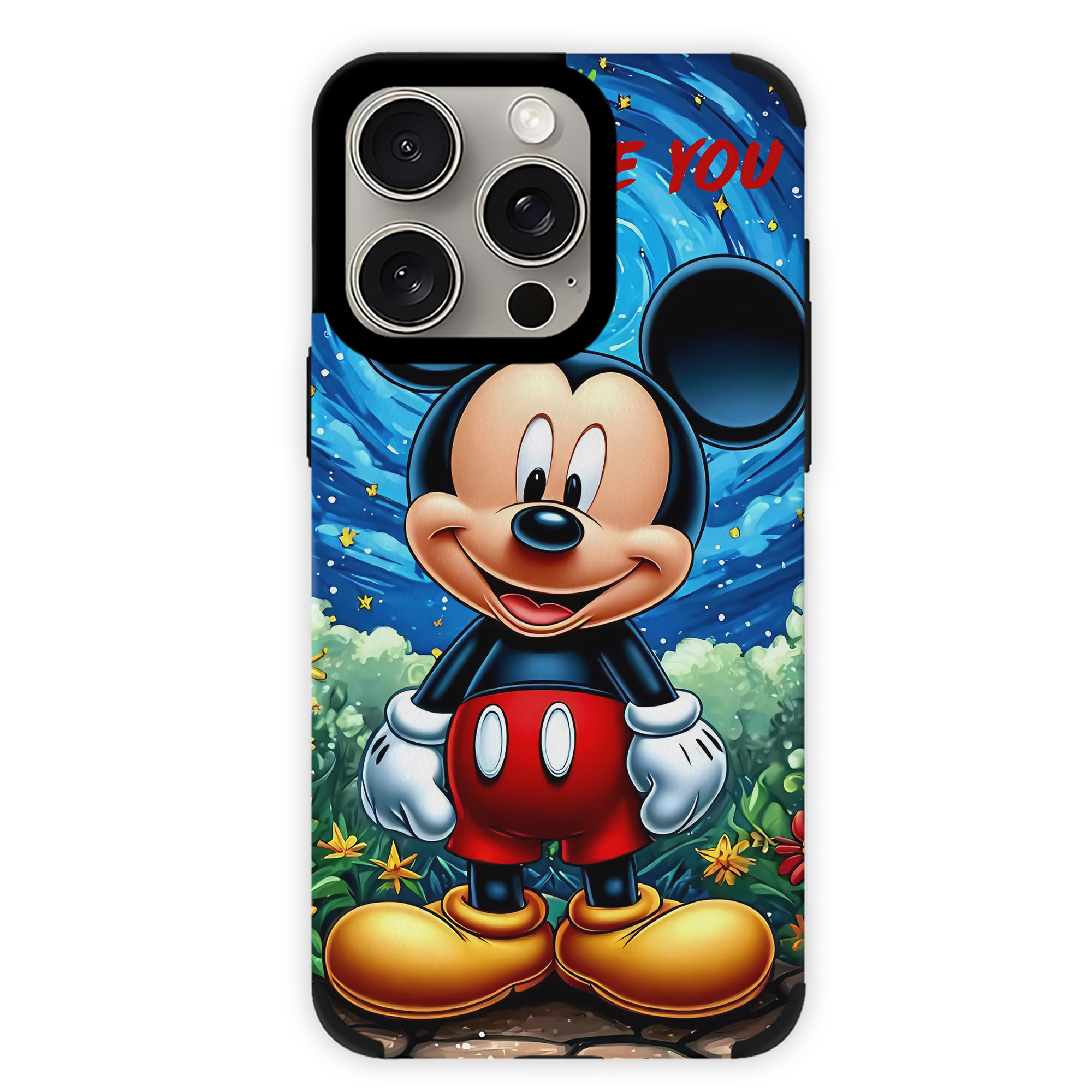 （画像用） ミッキーマウス Mickey Mouse 【iPhone15ProMax対応】 PUレザー スマホケース 耐衝撃＆黄変防止