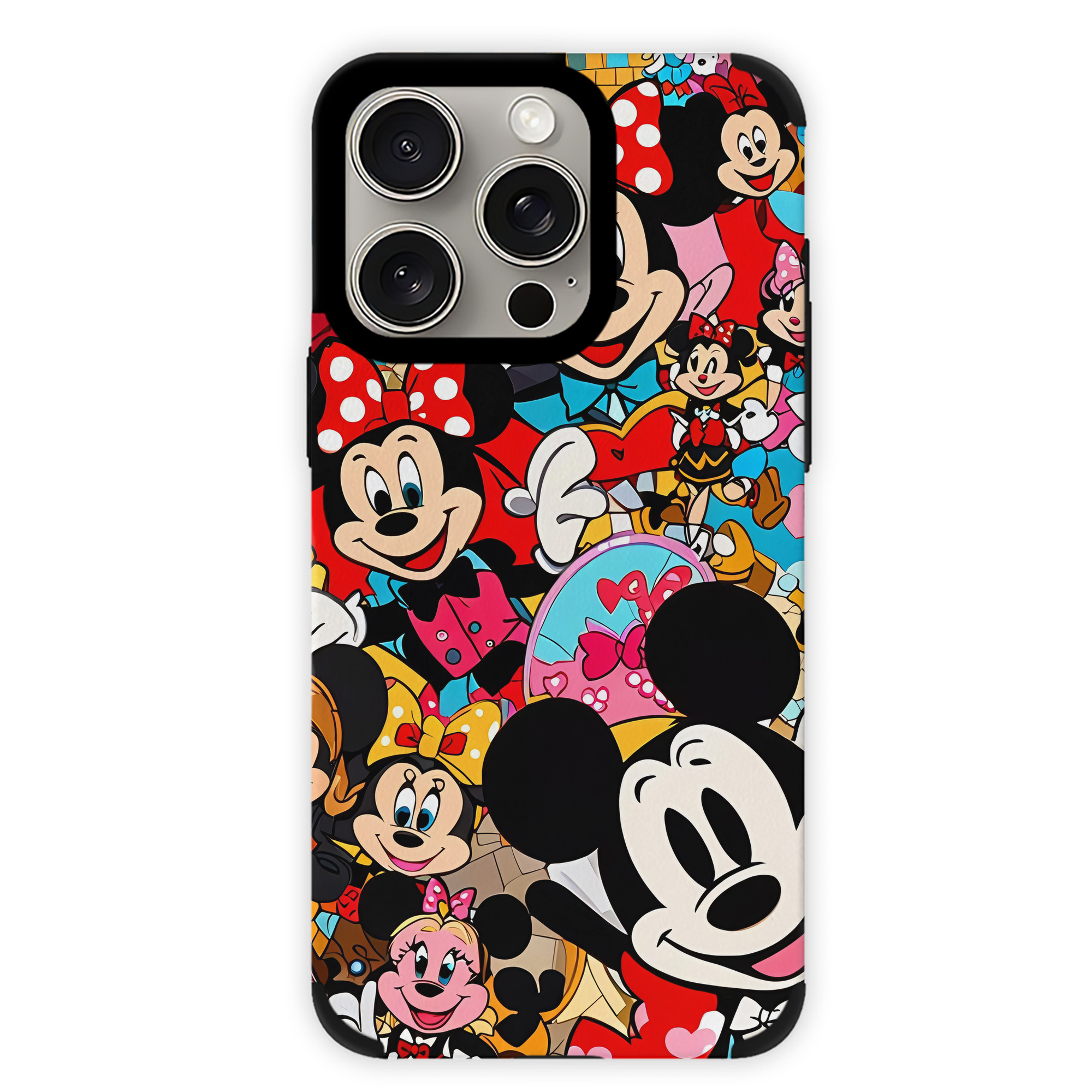 （画像用） ミッキーマウス Mickey Mouse 【iPhone15ProMax対応】 PUレザー スマホケース 耐衝撃＆黄変防止