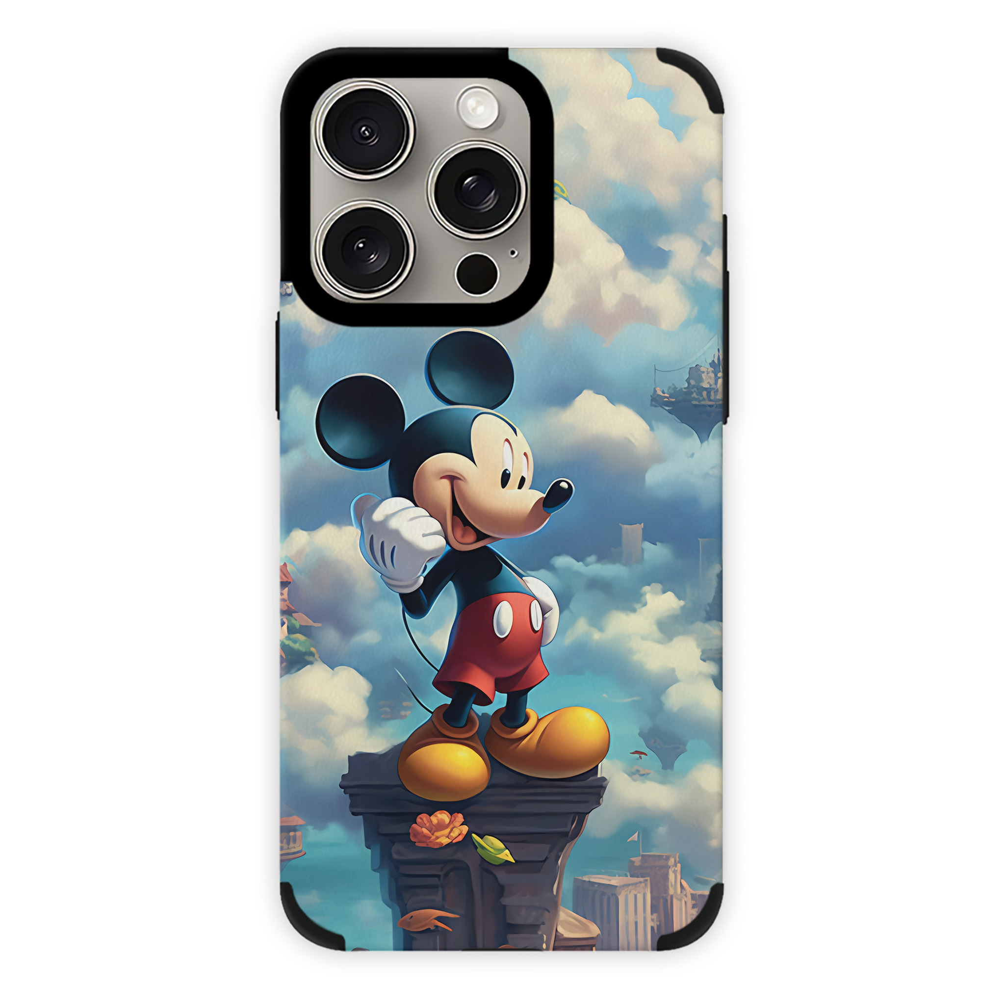 （画像用） ミッキーマウス Mickey Mouse 【iPhone15ProMax対応】 PUレザー スマホケース 耐衝撃＆黄変防止