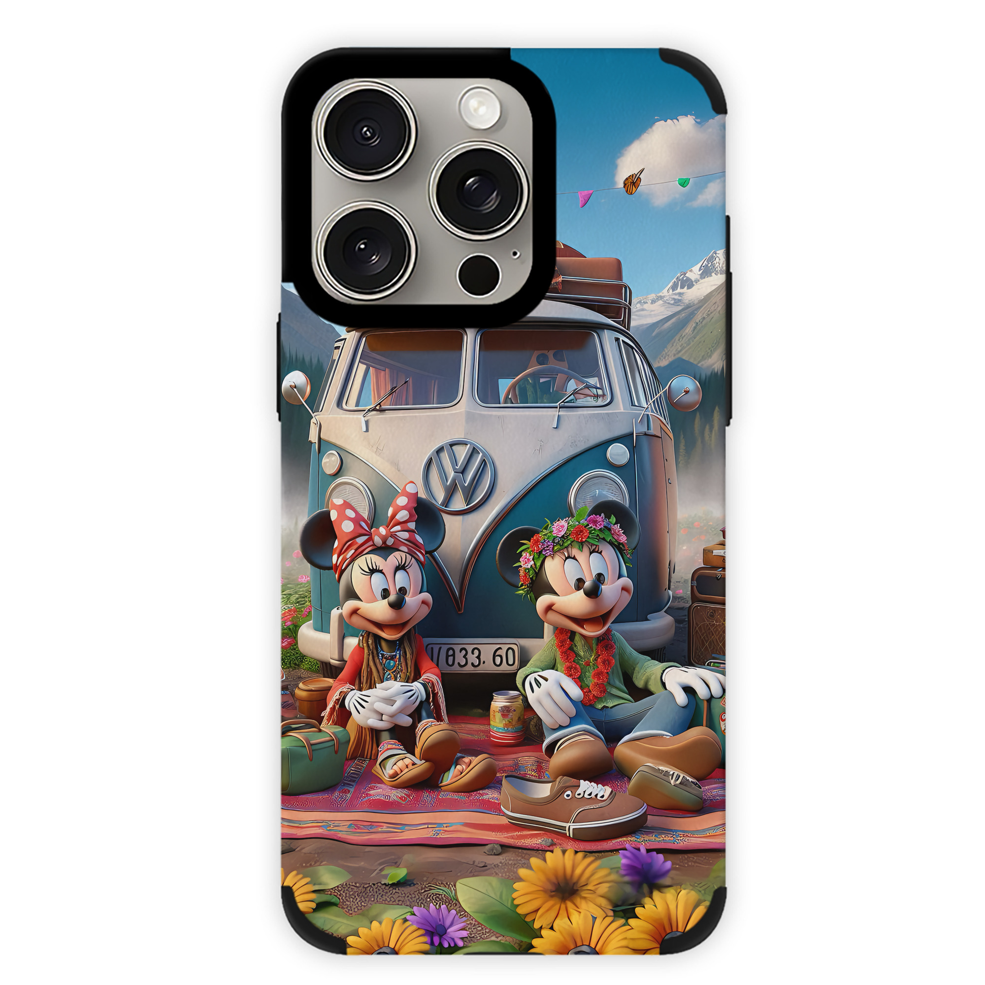 （画像用） ミッキーマウス Mickey Mouse 【iPhone15ProMax対応】 PUレザー スマホケース 耐衝撃＆黄変防止