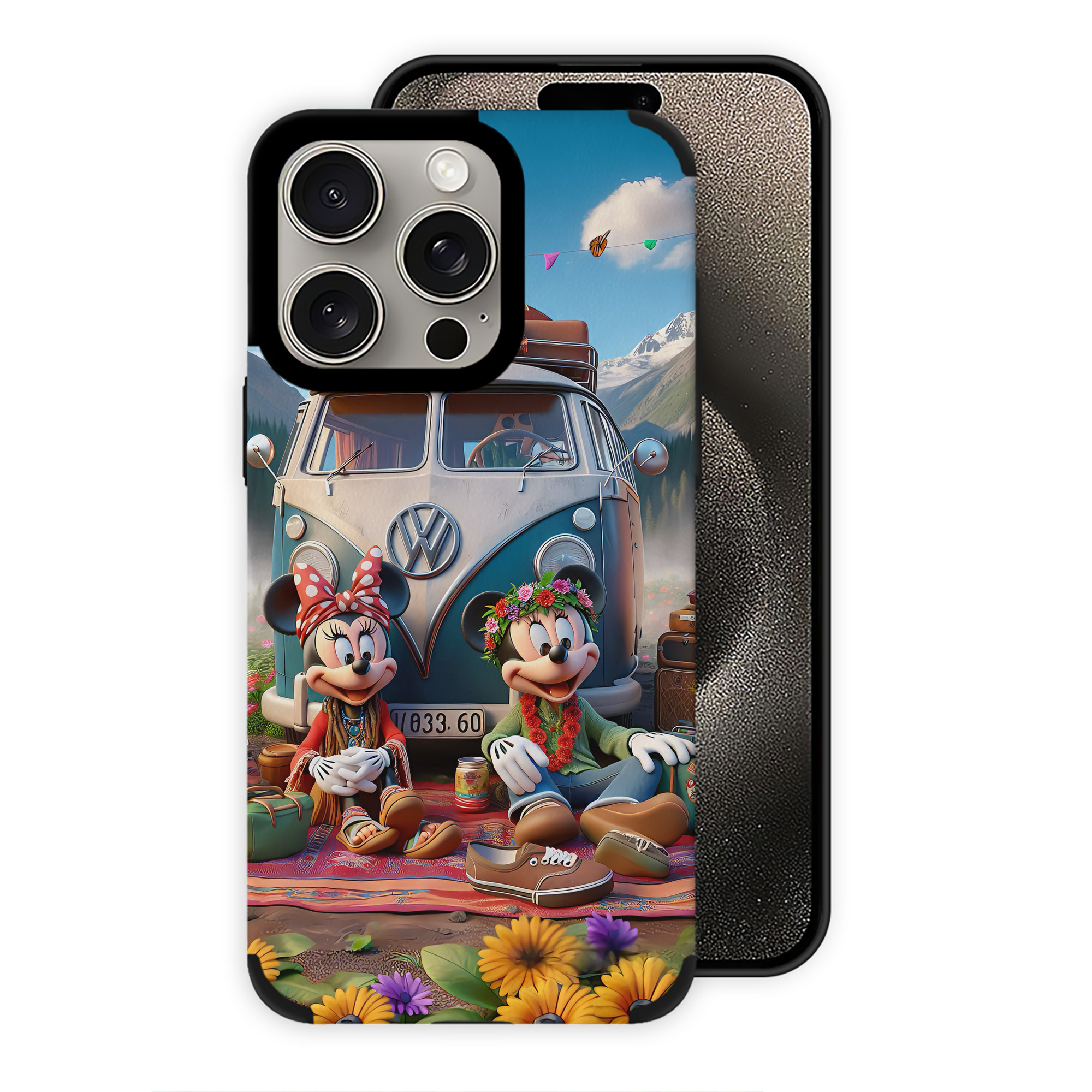 （画像用） ミッキーマウス Mickey Mouse 【iPhone15ProMax対応】 PUレザー スマホケース 耐衝撃＆黄変防止