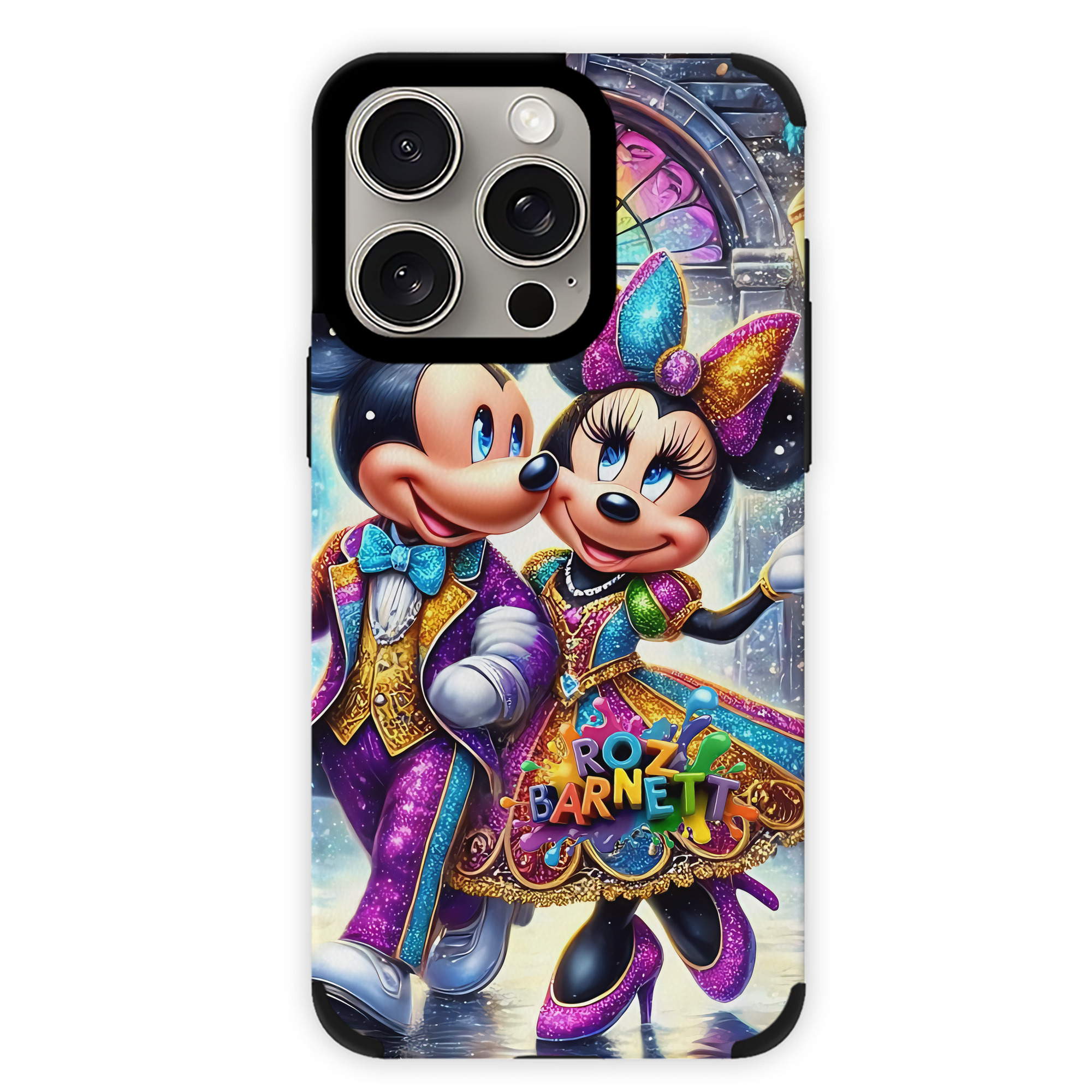 （画像用） ミッキーマウス Mickey Mouse 【iPhone15ProMax対応】 PUレザー スマホケース 耐衝撃＆黄変防止