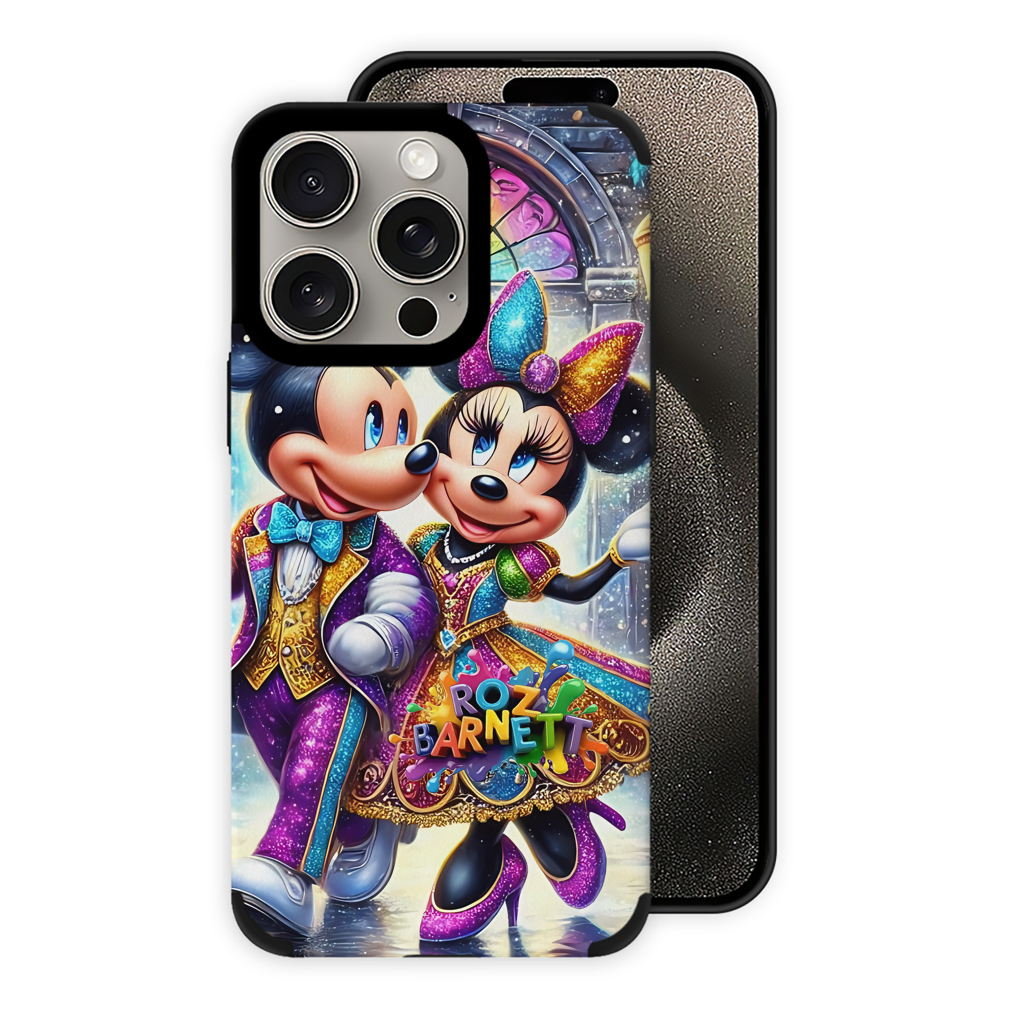 （画像用） ミッキーマウス Mickey Mouse 【iPhone15ProMax対応】 PUレザー スマホケース 耐衝撃＆黄変防止