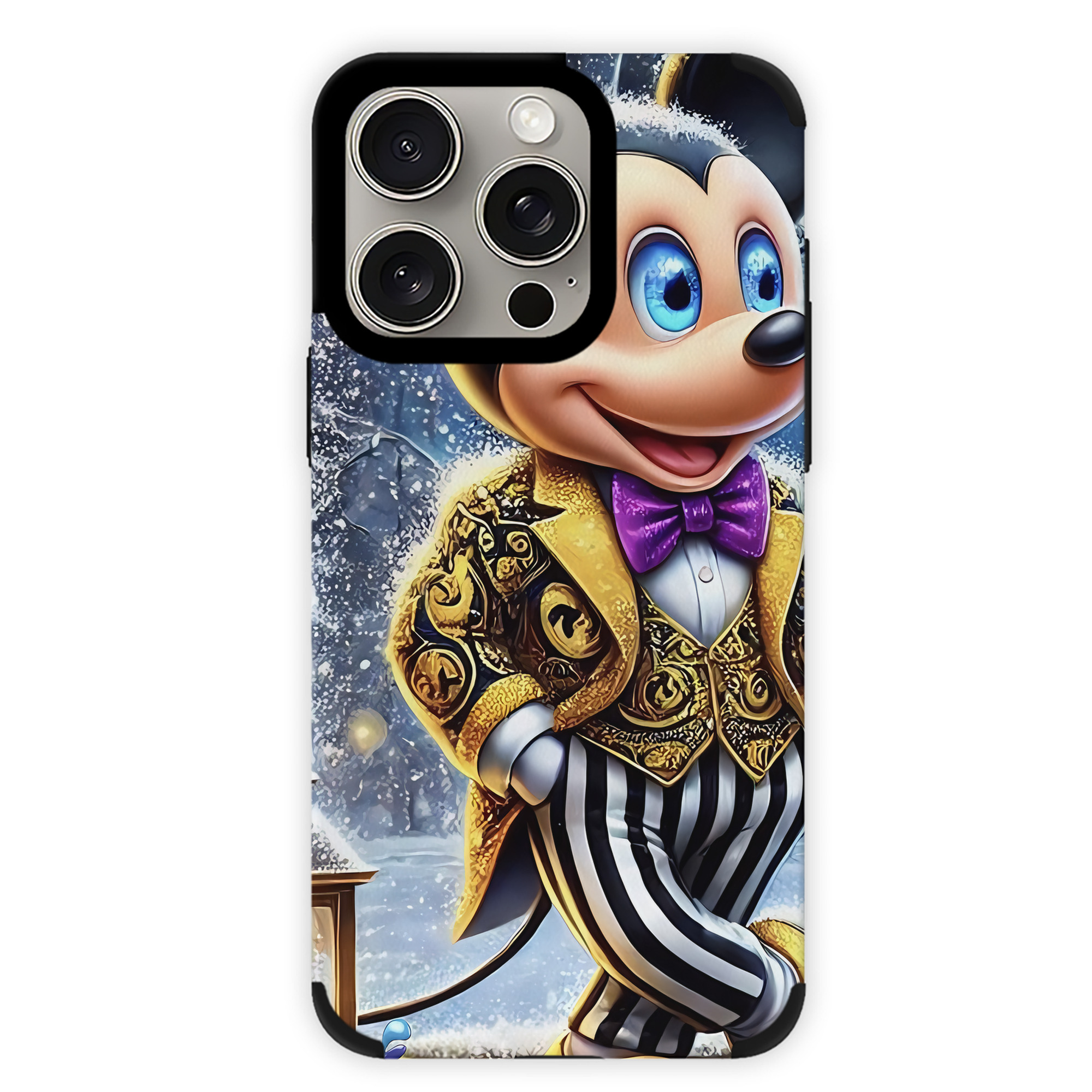 （画像用） ミッキーマウス Mickey Mouse 【iPhone15ProMax対応】 PUレザー スマホケース 耐衝撃＆黄変防止